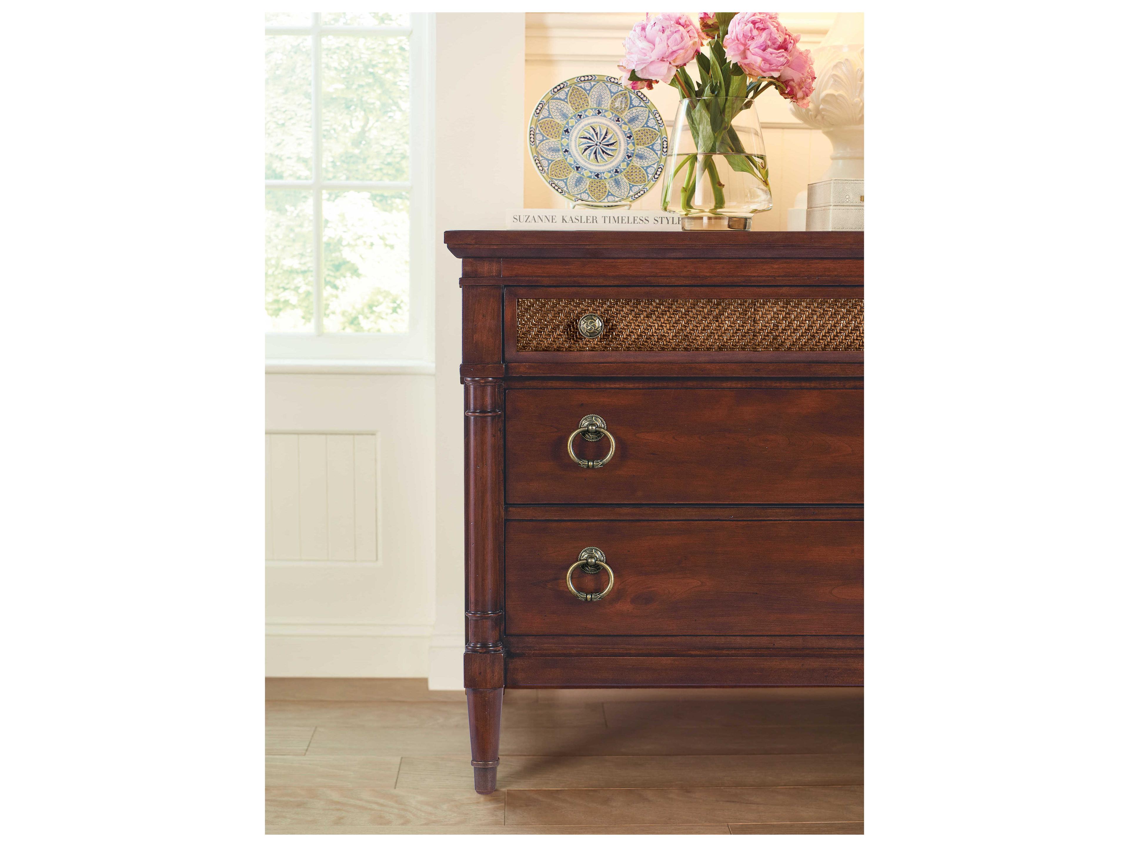 Hooker Furniture Charleston 3-Drawers Solid Wood Nightstand