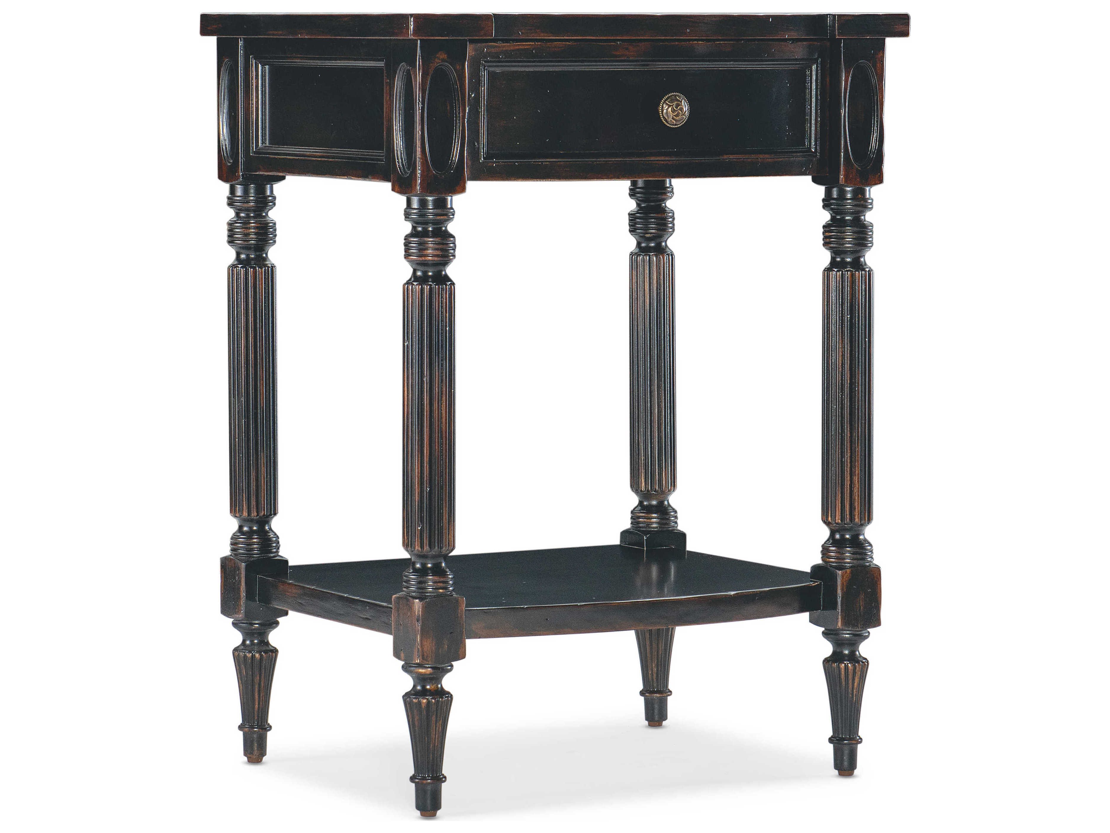 Hooker Furniture Charleston Rectangular Wood Black Cherry End Table