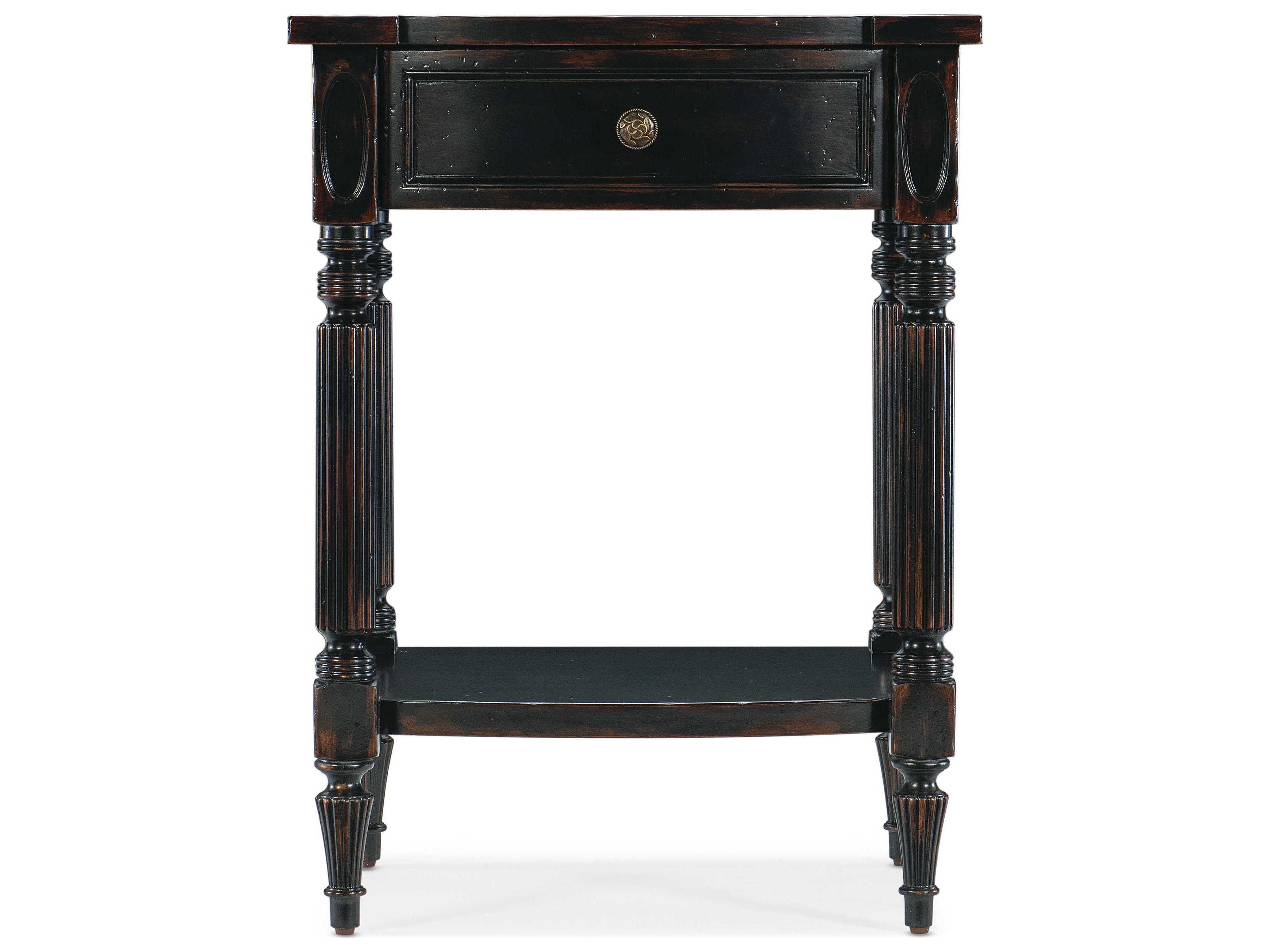 Hooker Furniture Charleston Rectangular Wood Black Cherry End Table