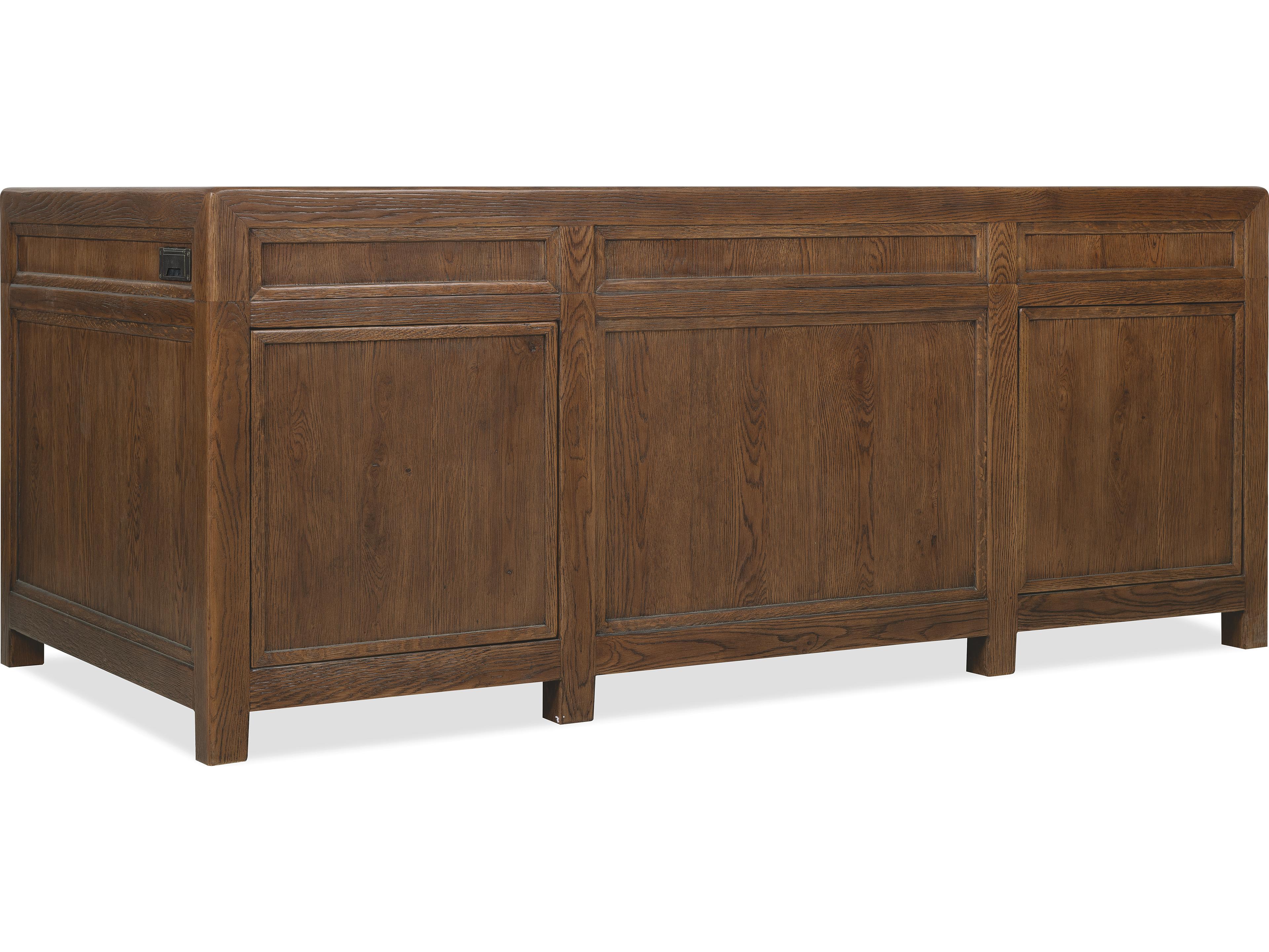 Hooker Furniture Driftwood Medium Wood Executive Desk
