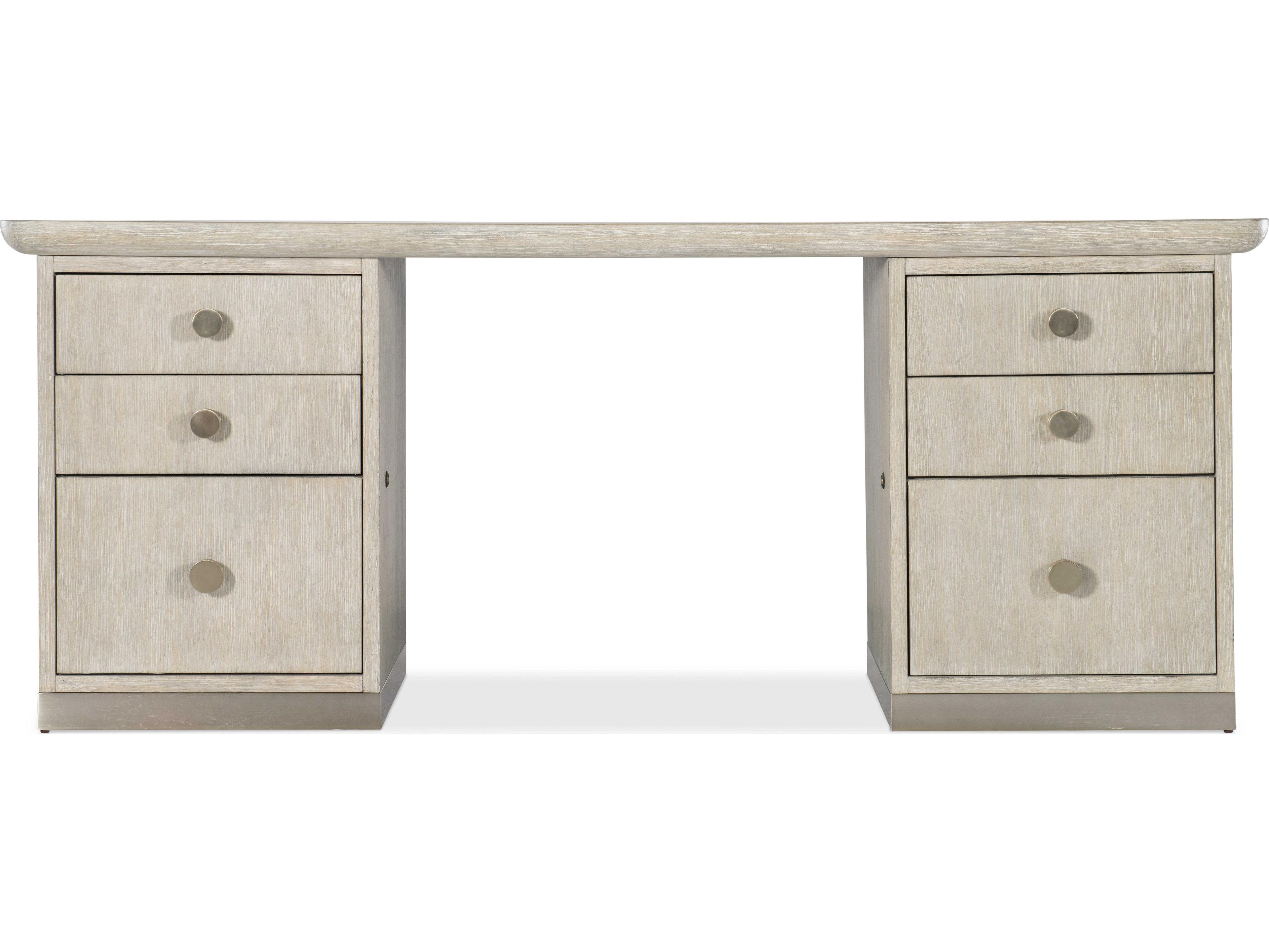 Hooker Furniture Modern Mood Diamond Beige Oak Wood Executive Desk