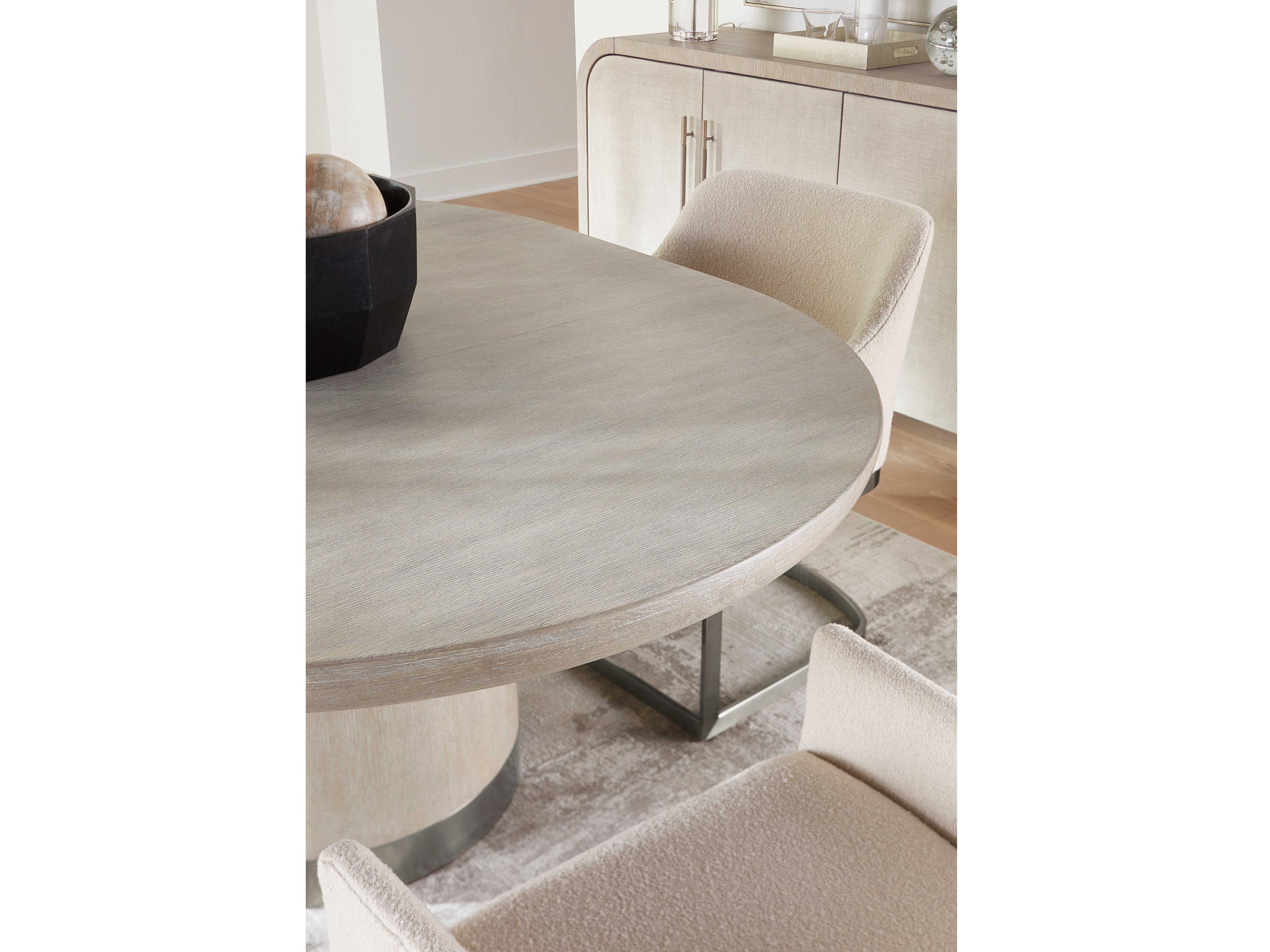 Hooker Furniture Modern Mood Fabric White Upholstered Arm Dining Chair