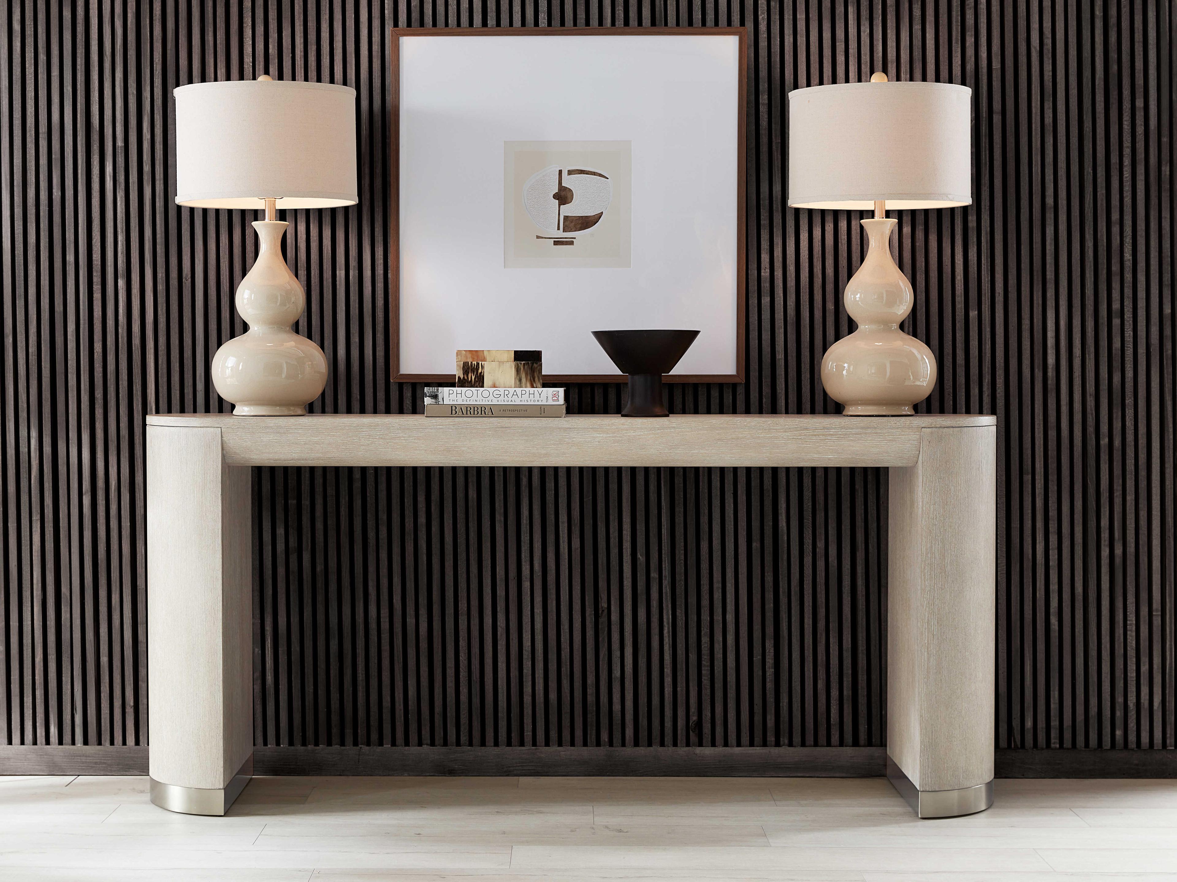 Hooker Furniture Modern Mood Rectangular Wood Diamond Console Table