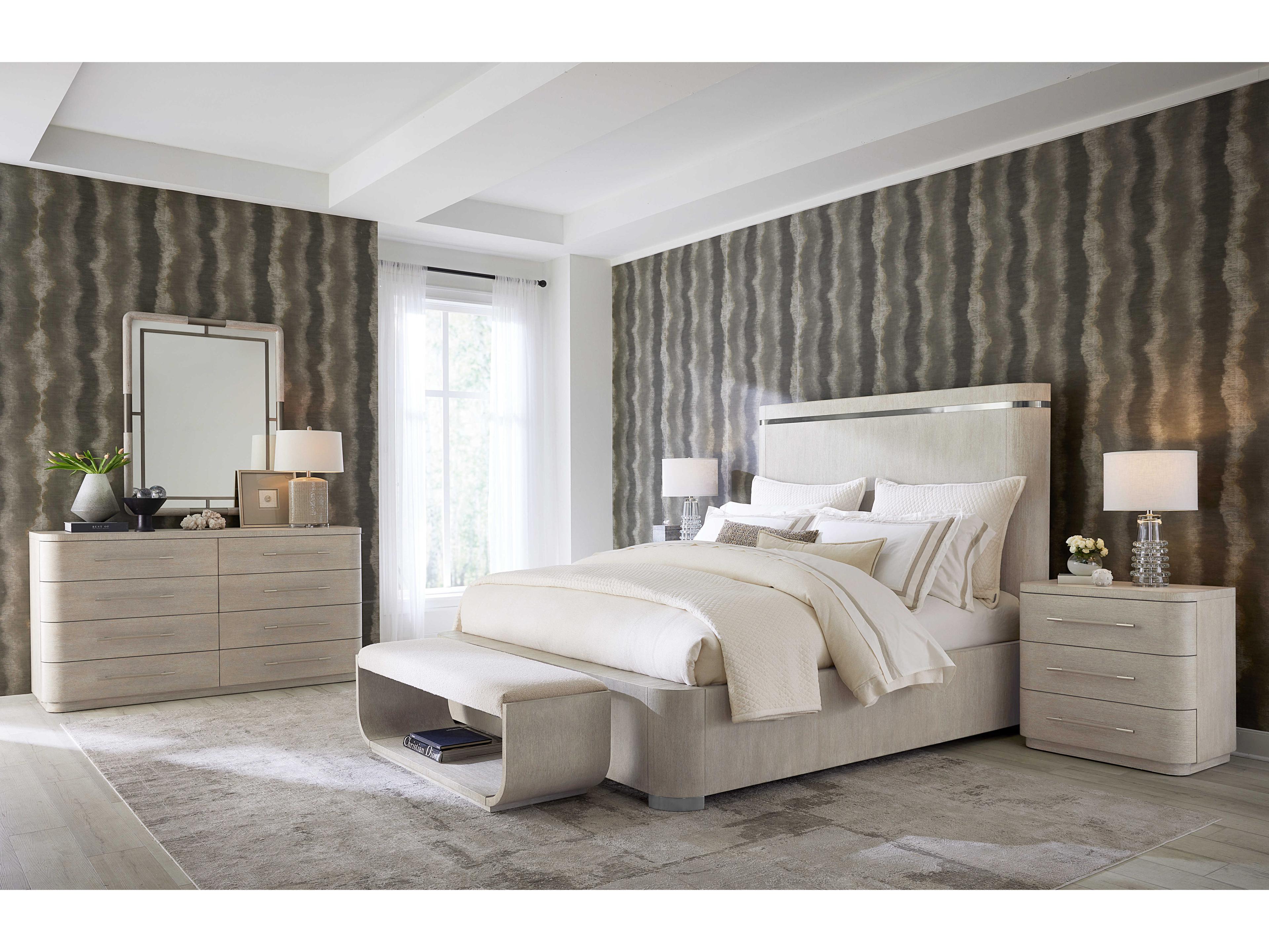 Hooker Furniture Modern Mood 8-Drawers White Solid Wood Double Dresser