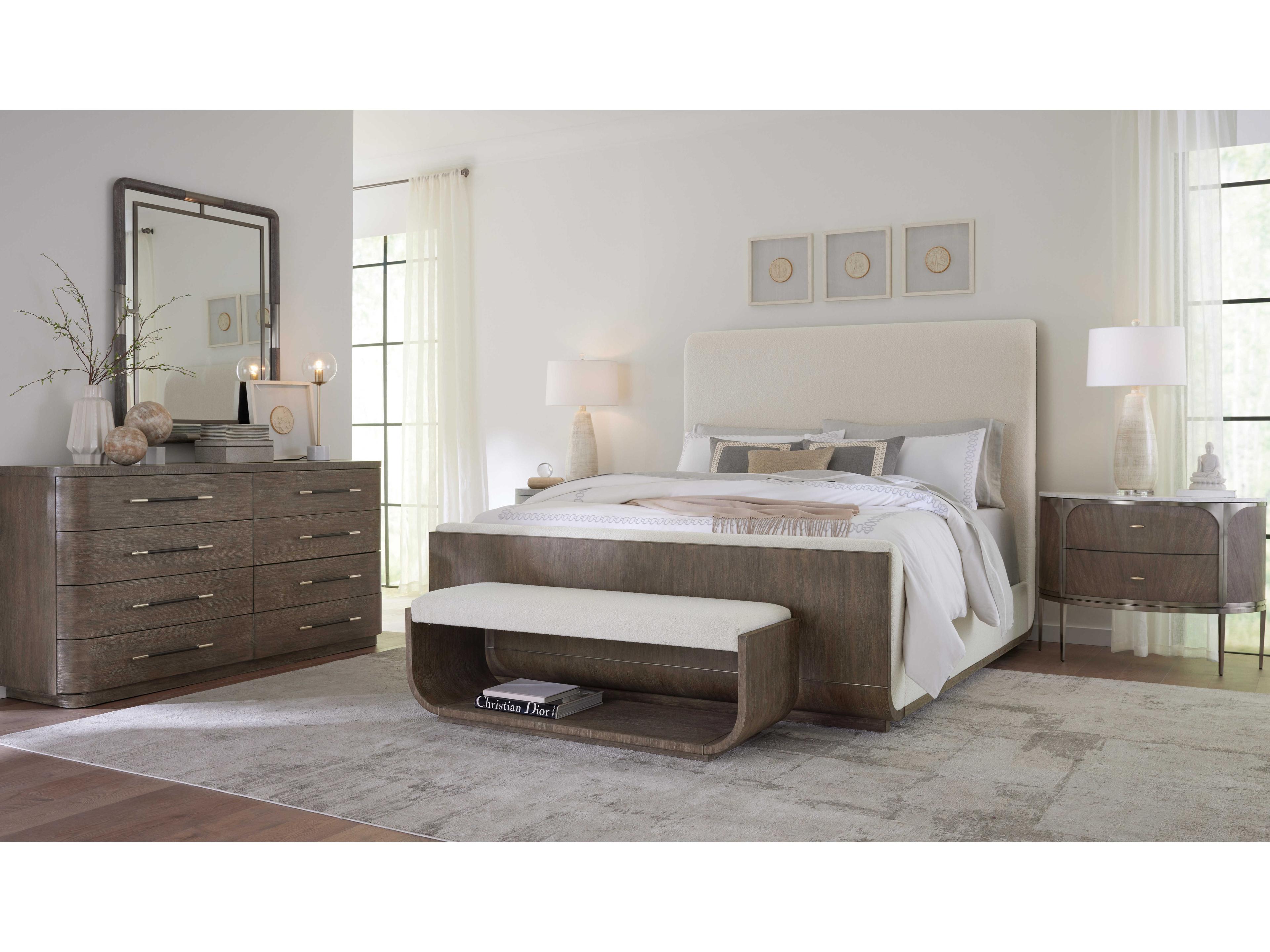 Hooker Furniture Modern Mood 8-Drawers Brown Solid Wood Double Dresser