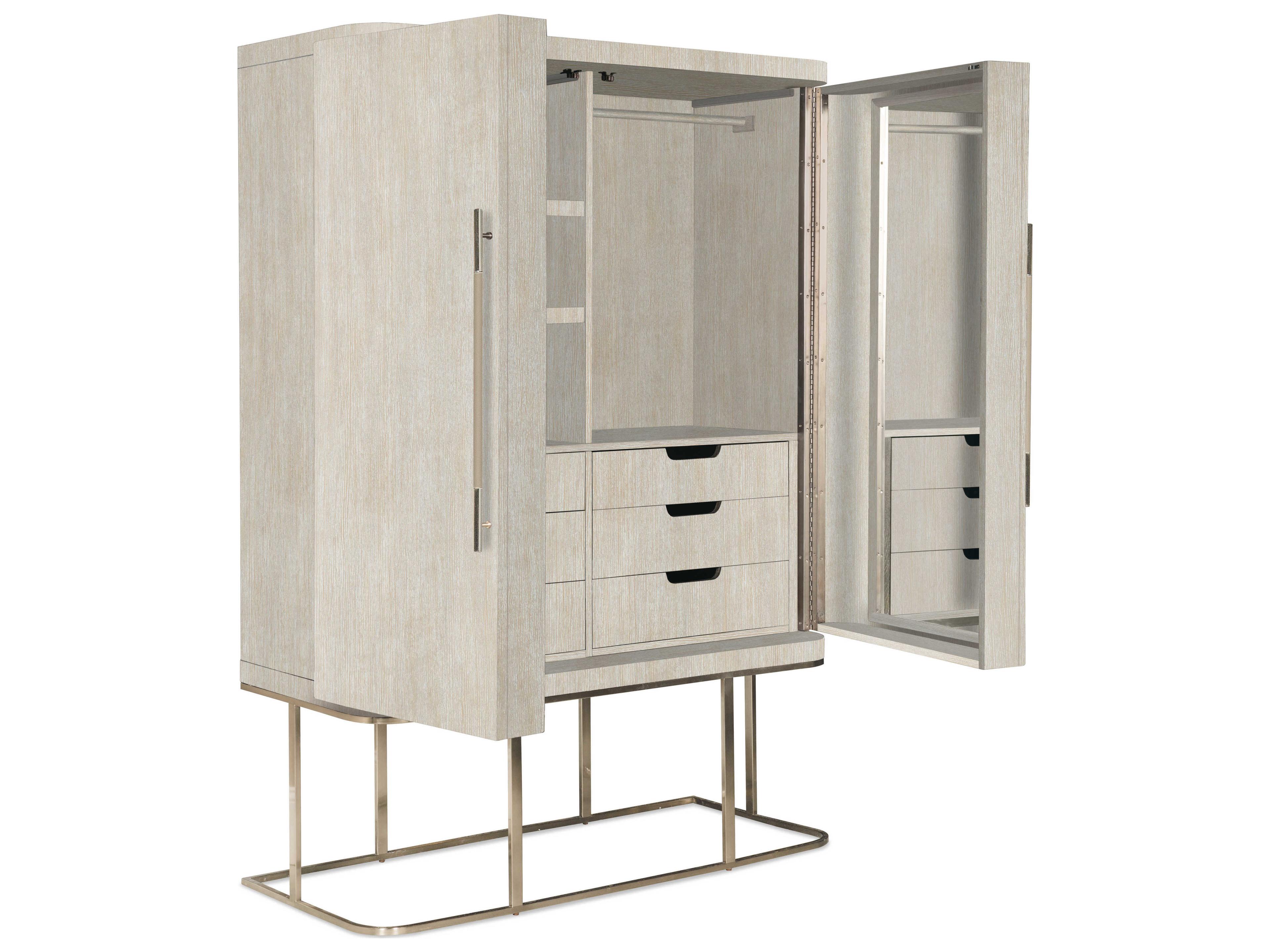 Hooker Furniture Modern Mood Diamond White Solid Wood Wardrobe Armoire