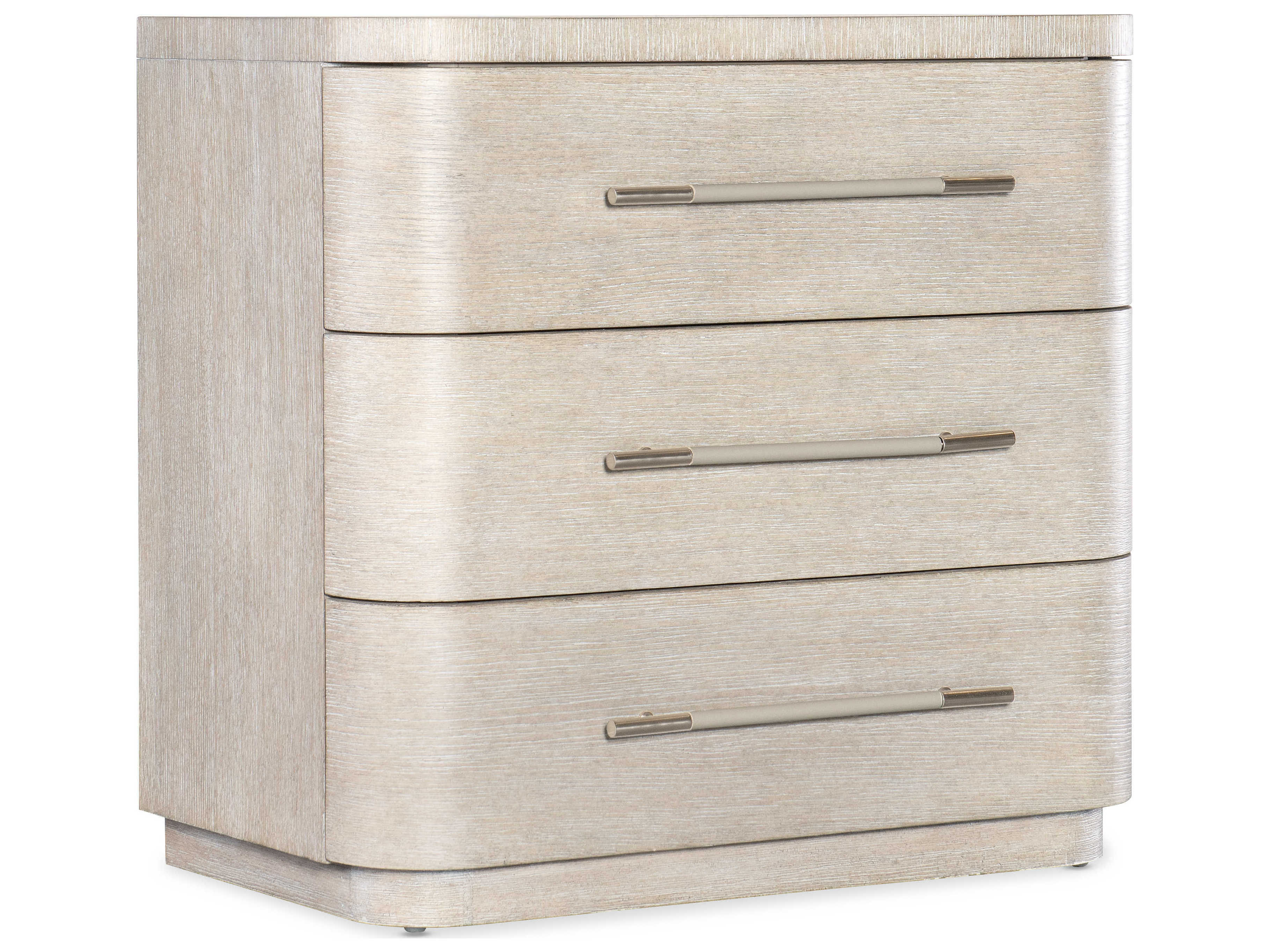 Hooker Furniture Modern Mood 3-Drawers Beige Solid Wood Nightstand