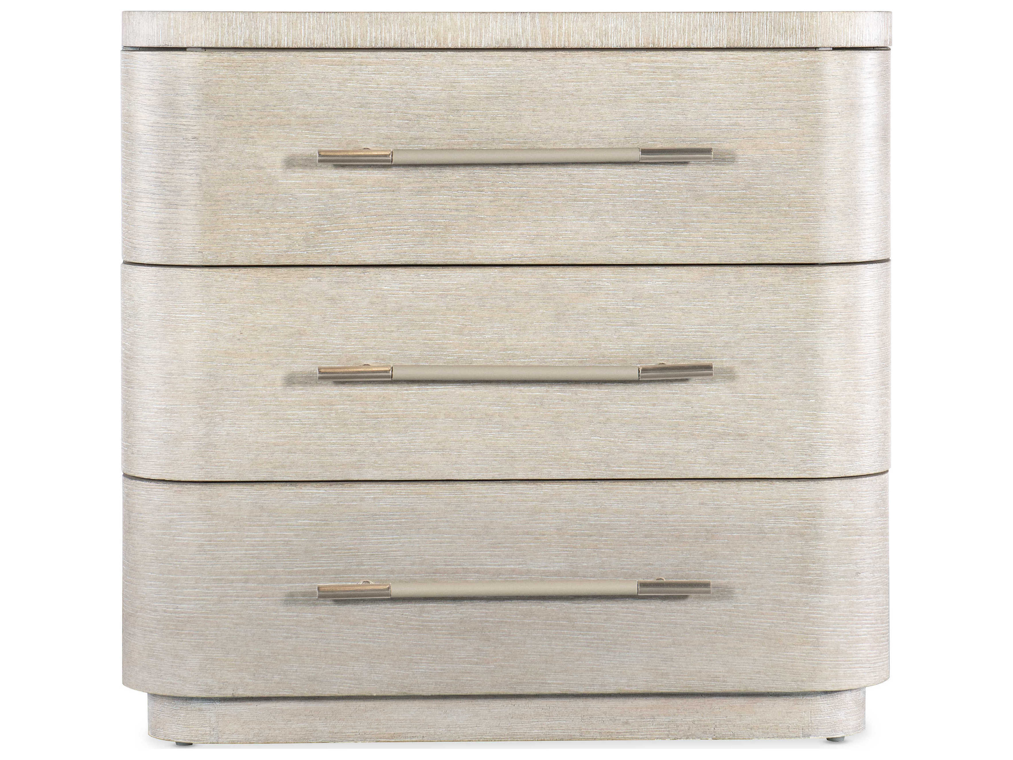 Hooker Furniture Modern Mood 3-Drawers Beige Solid Wood Nightstand