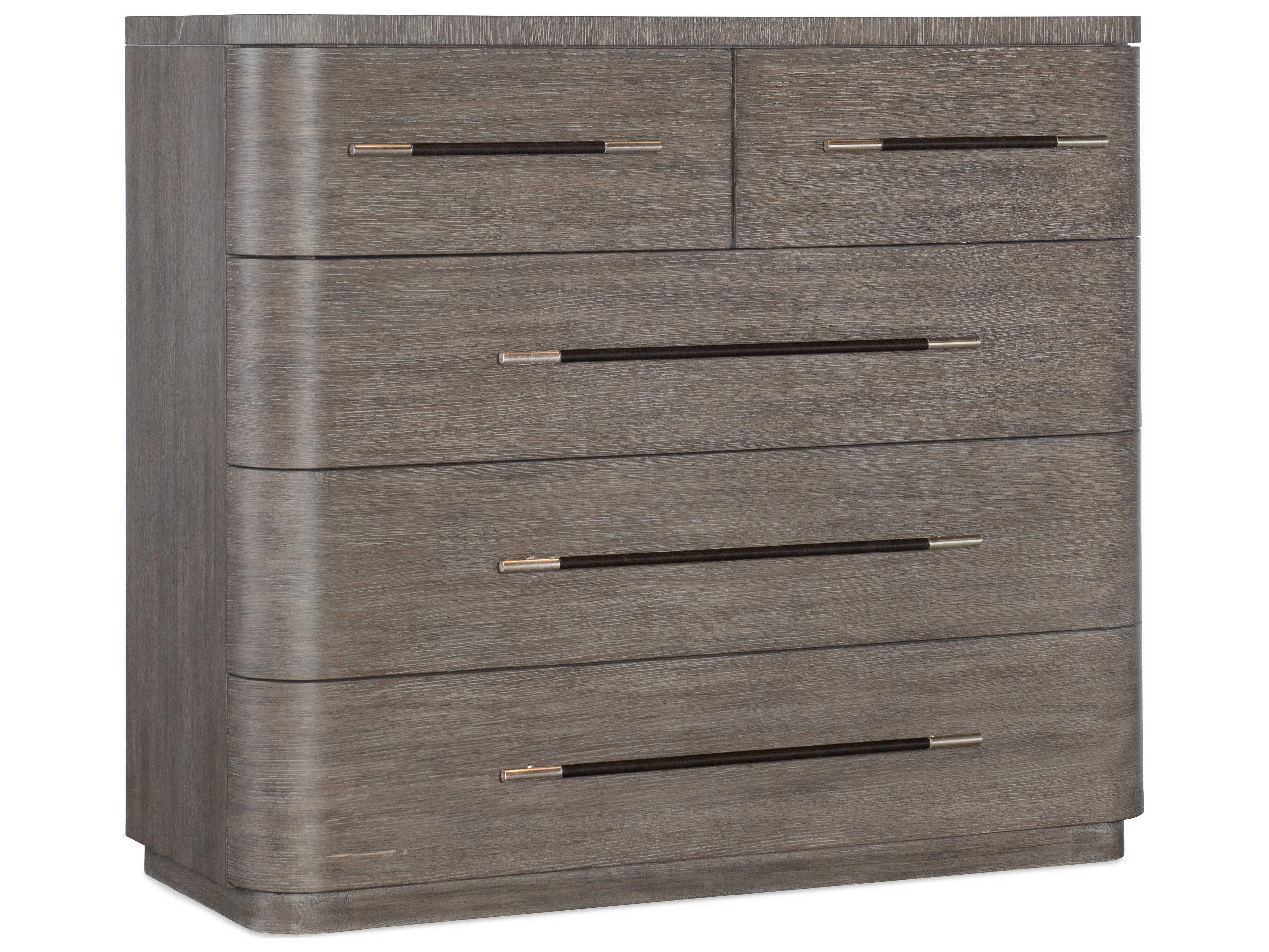 Hooker Furniture Modern Mood 5-Drawers Mink Brown Solid Wood Accent Chest
