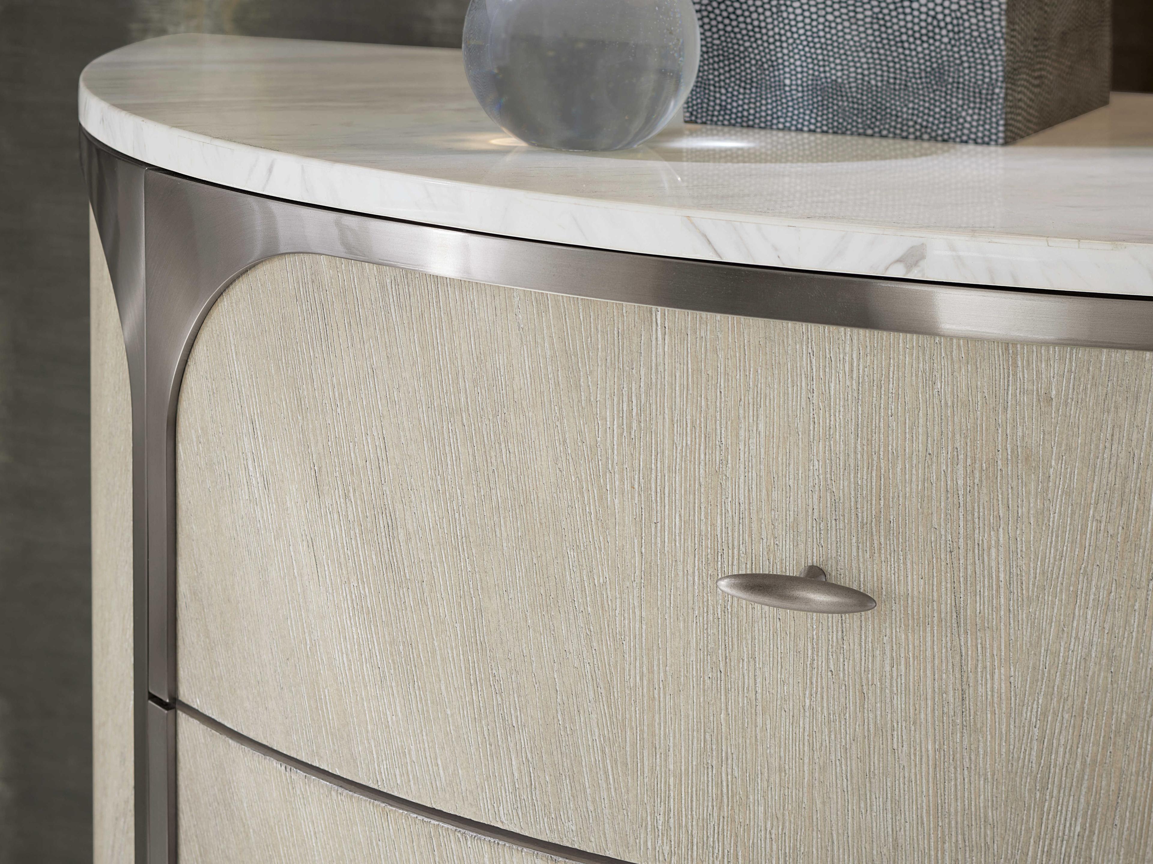 Hooker Furniture Modern Mood 2-Drawers White Solid Wood Nightstand