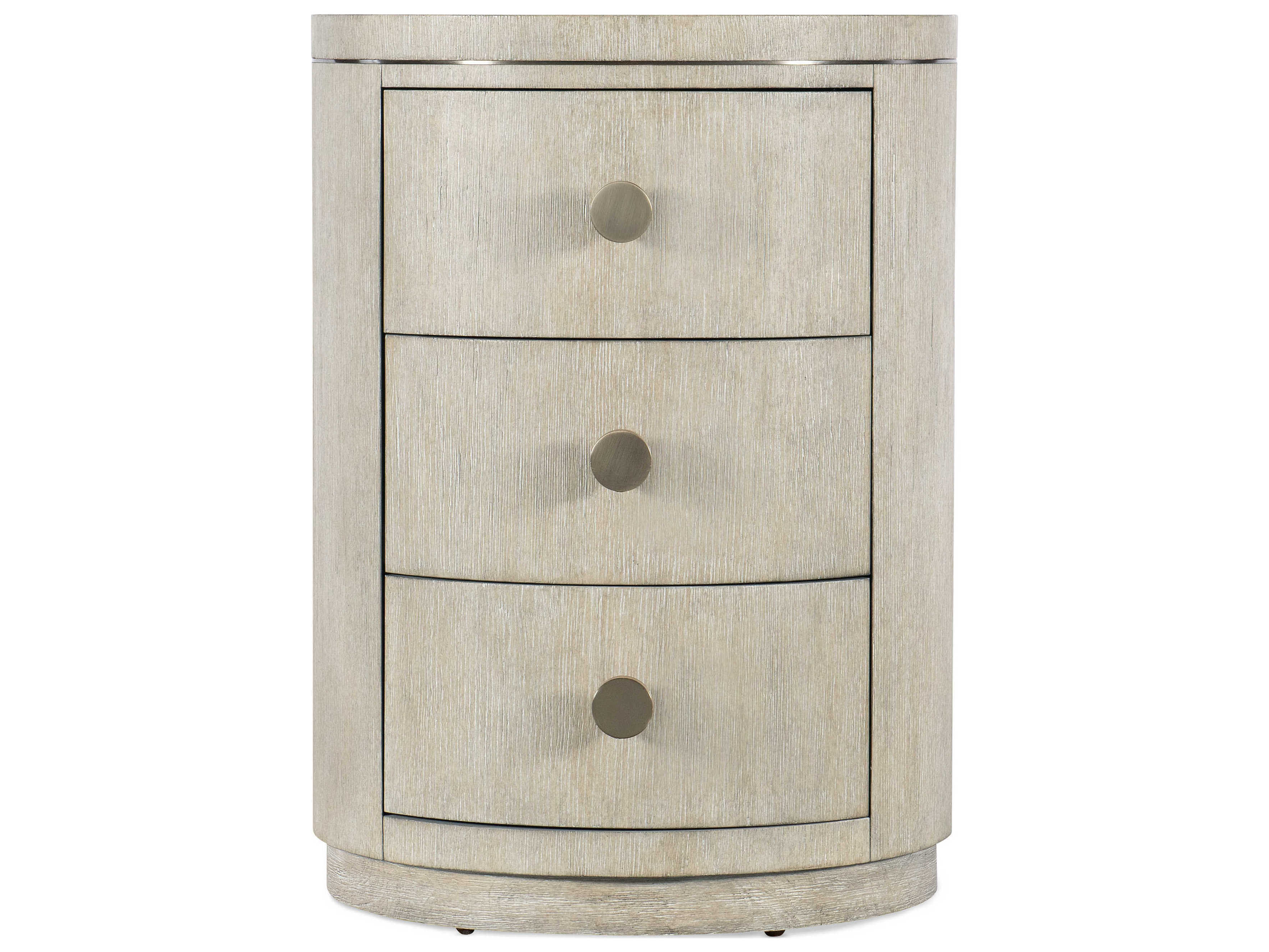 Hooker Furniture Modern Mood 3-Drawers Beige Solid Wood Nightstand