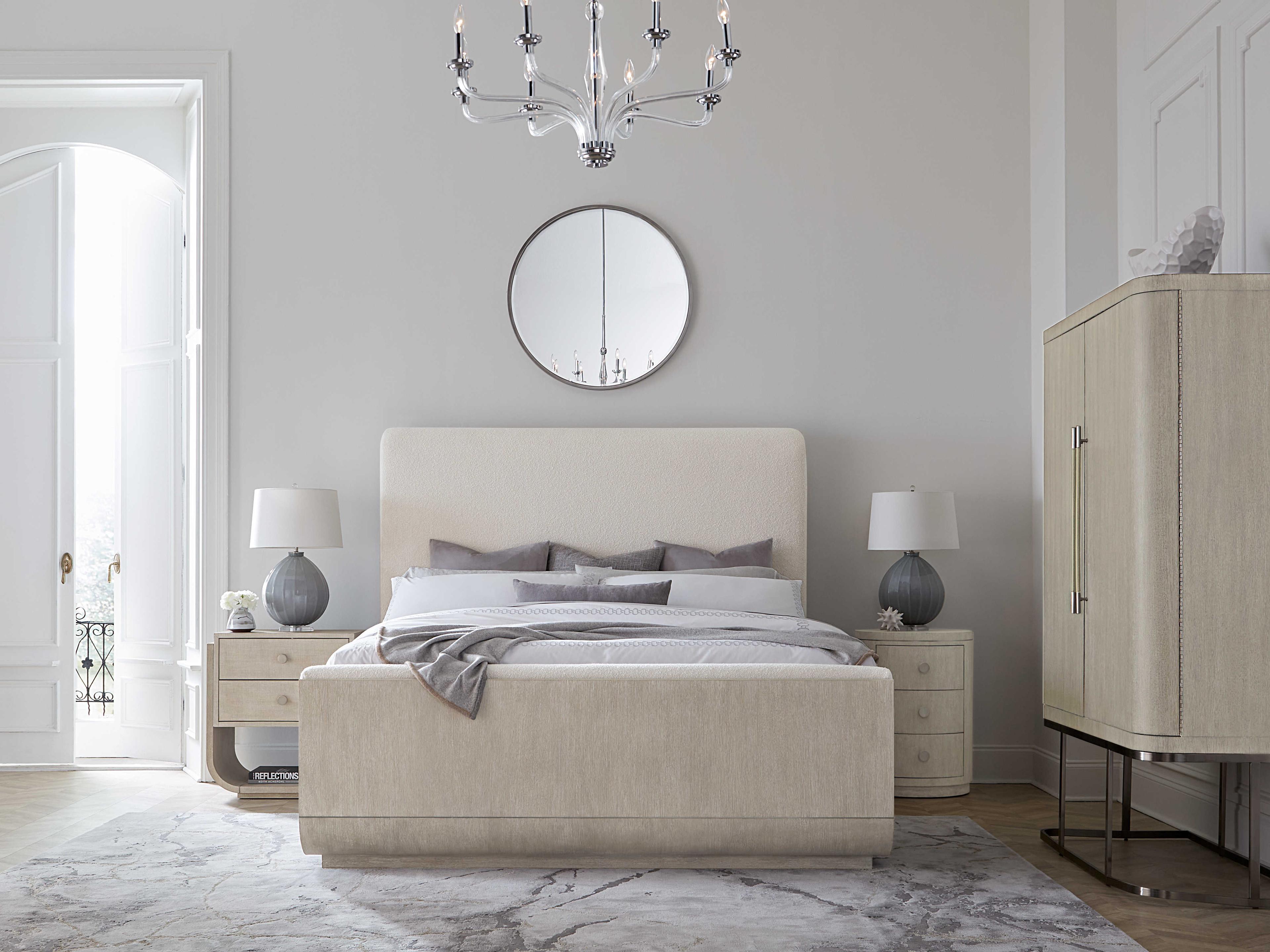 Hooker Furniture Modern Mood 3-Drawers Beige Solid Wood Nightstand