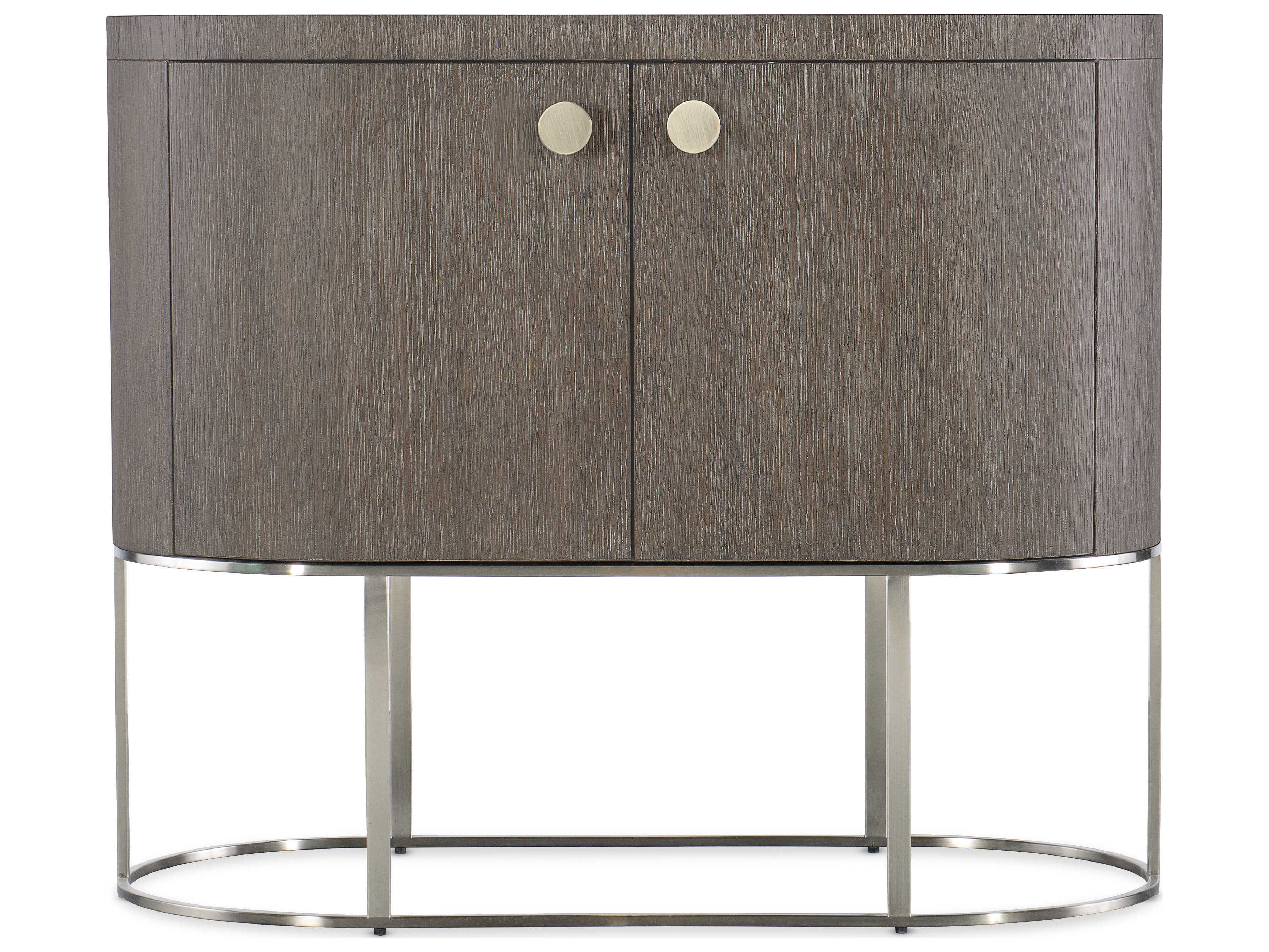 Hooker Furniture Modern Mood Oval Brown Solid Wood Nightstand