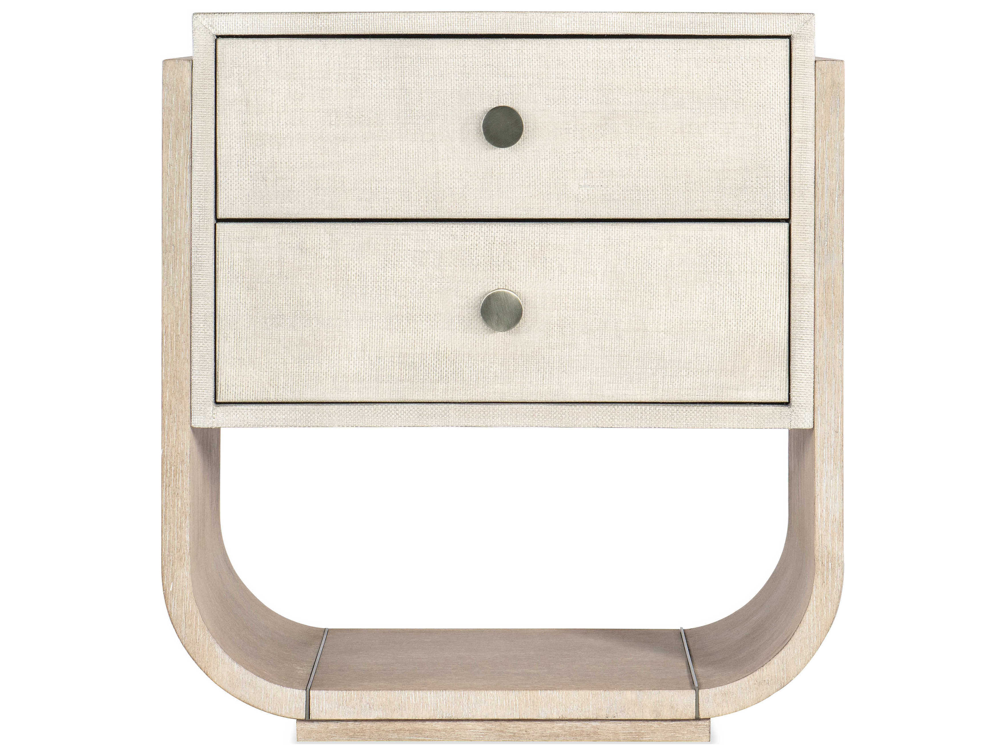Hooker Furniture Modern Mood 2-Drawers Beige Solid Wood Nightstand