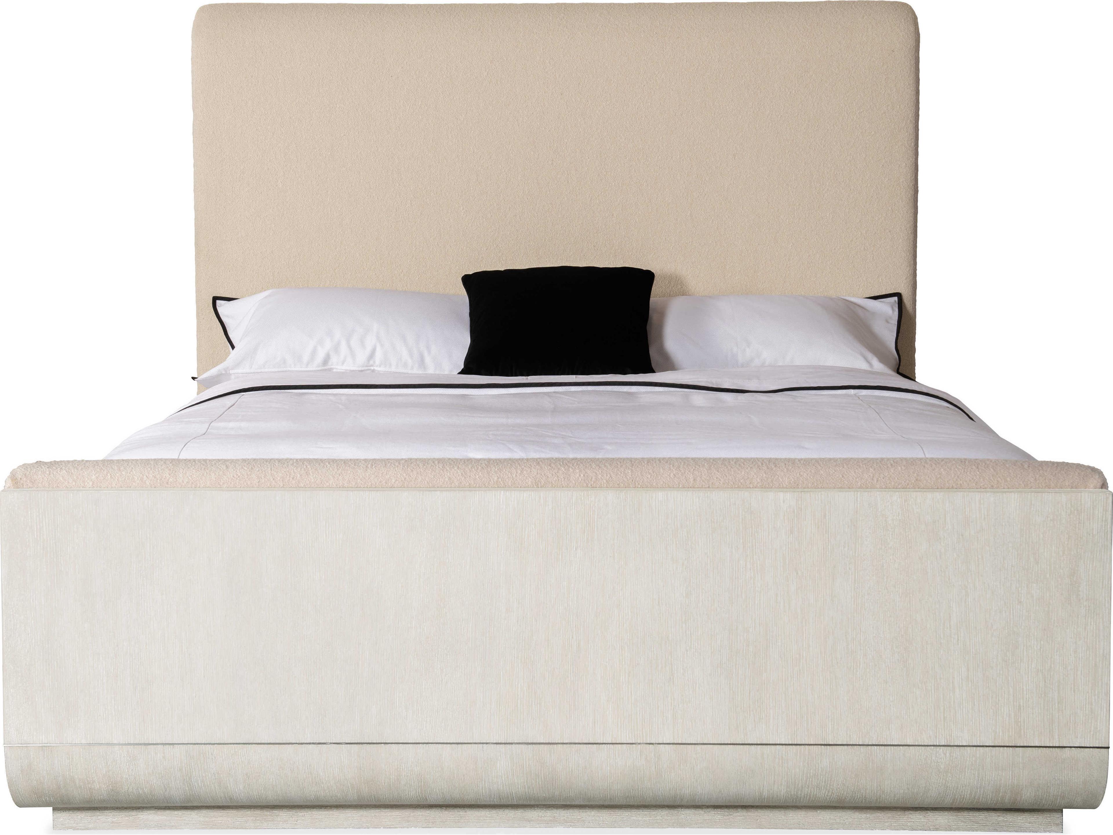 Hooker Furniture Modern Mood Inverness Natural Diamond Solid Wood Upholstered King Panel Bed