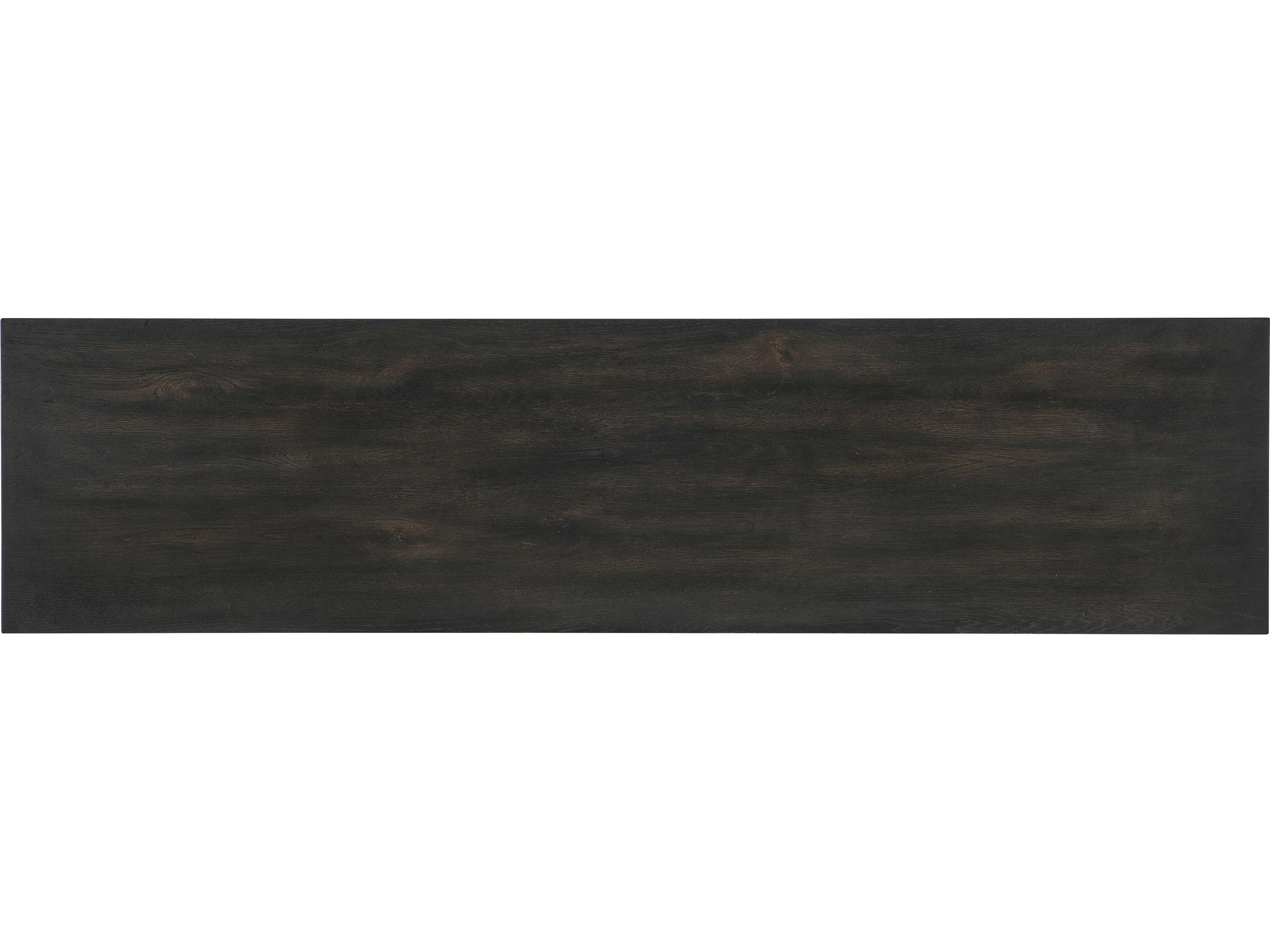 Hooker Furniture Retreat 72" Solid Wood Black Sand Entertainment Credenza