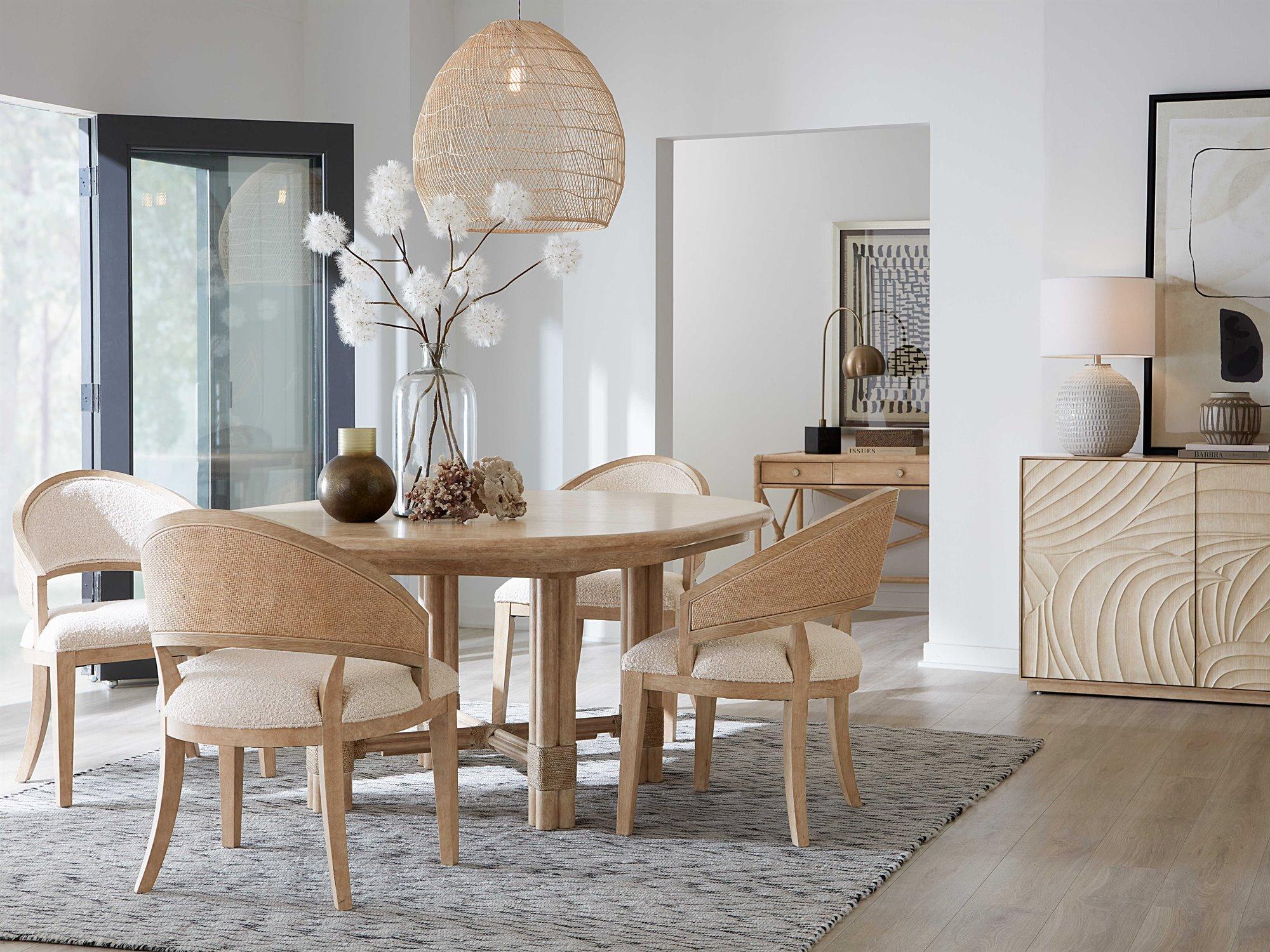 Hooker Furniture Retreat Oak Wood Dining Room Set