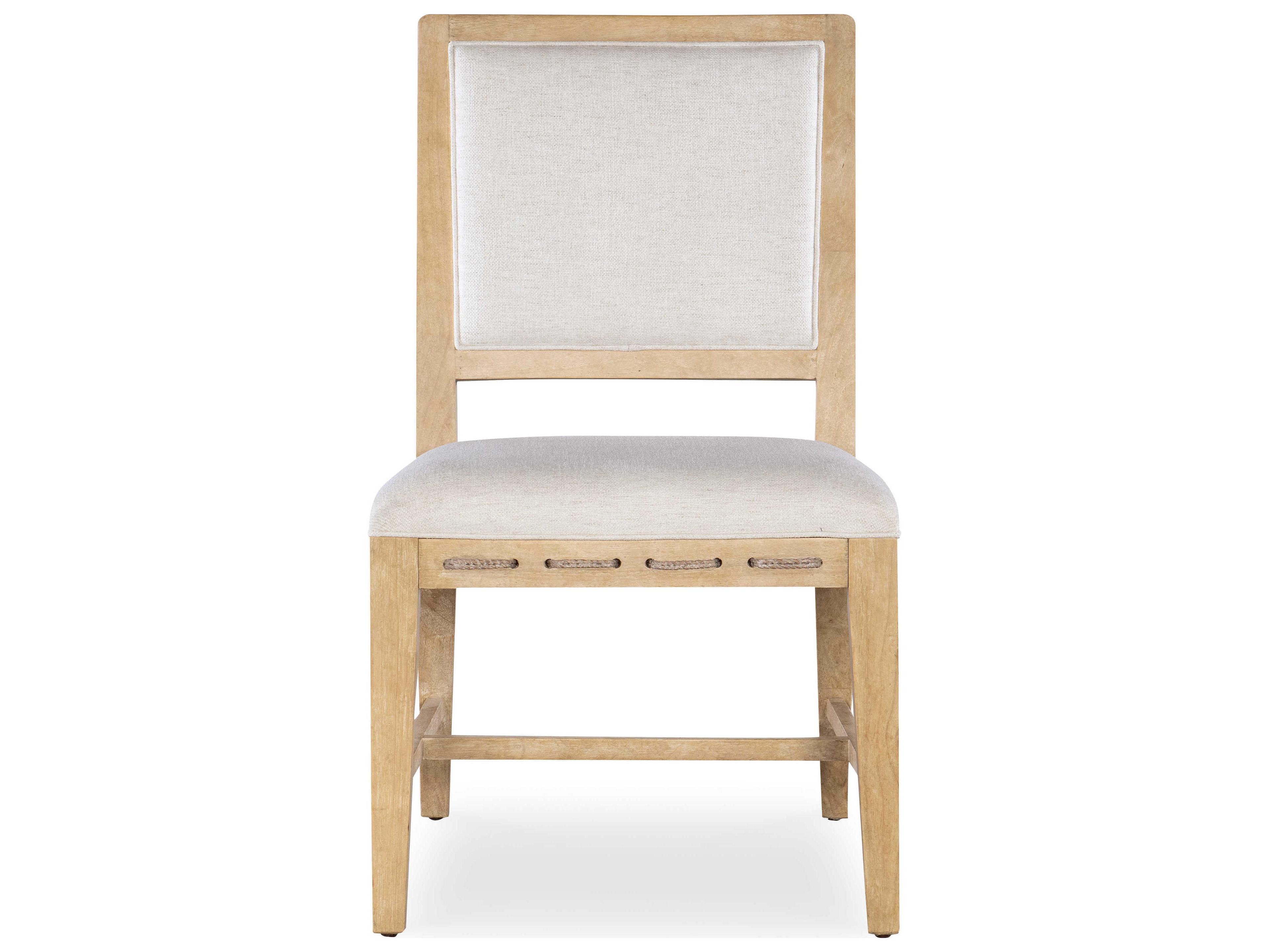 Hooker Furniture Retreat Fabric Solid Wood Beige Upholstered Side Dining Chair