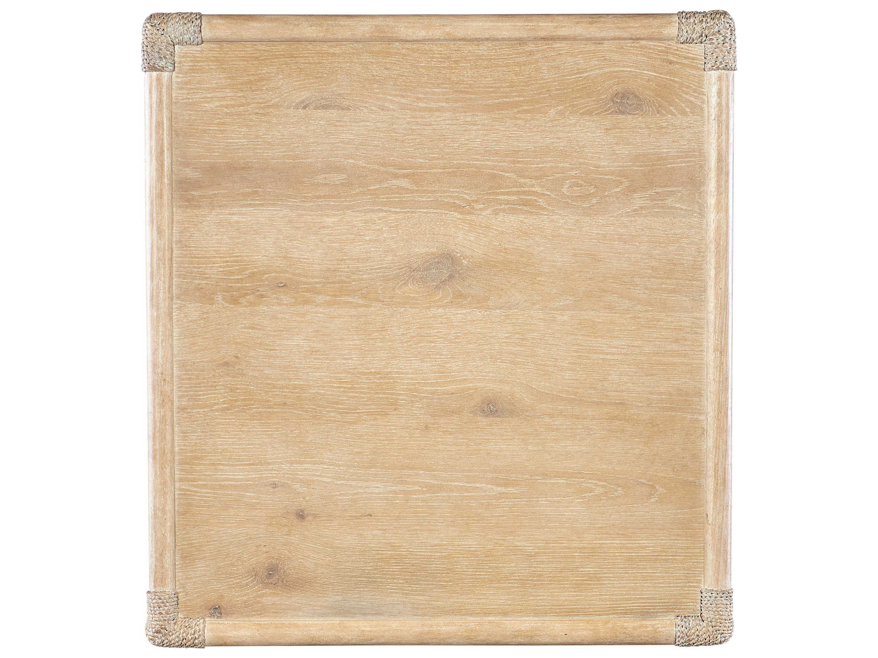 Hooker Furniture Retreat Pole Rattan Rectangular Wood Dune End Table