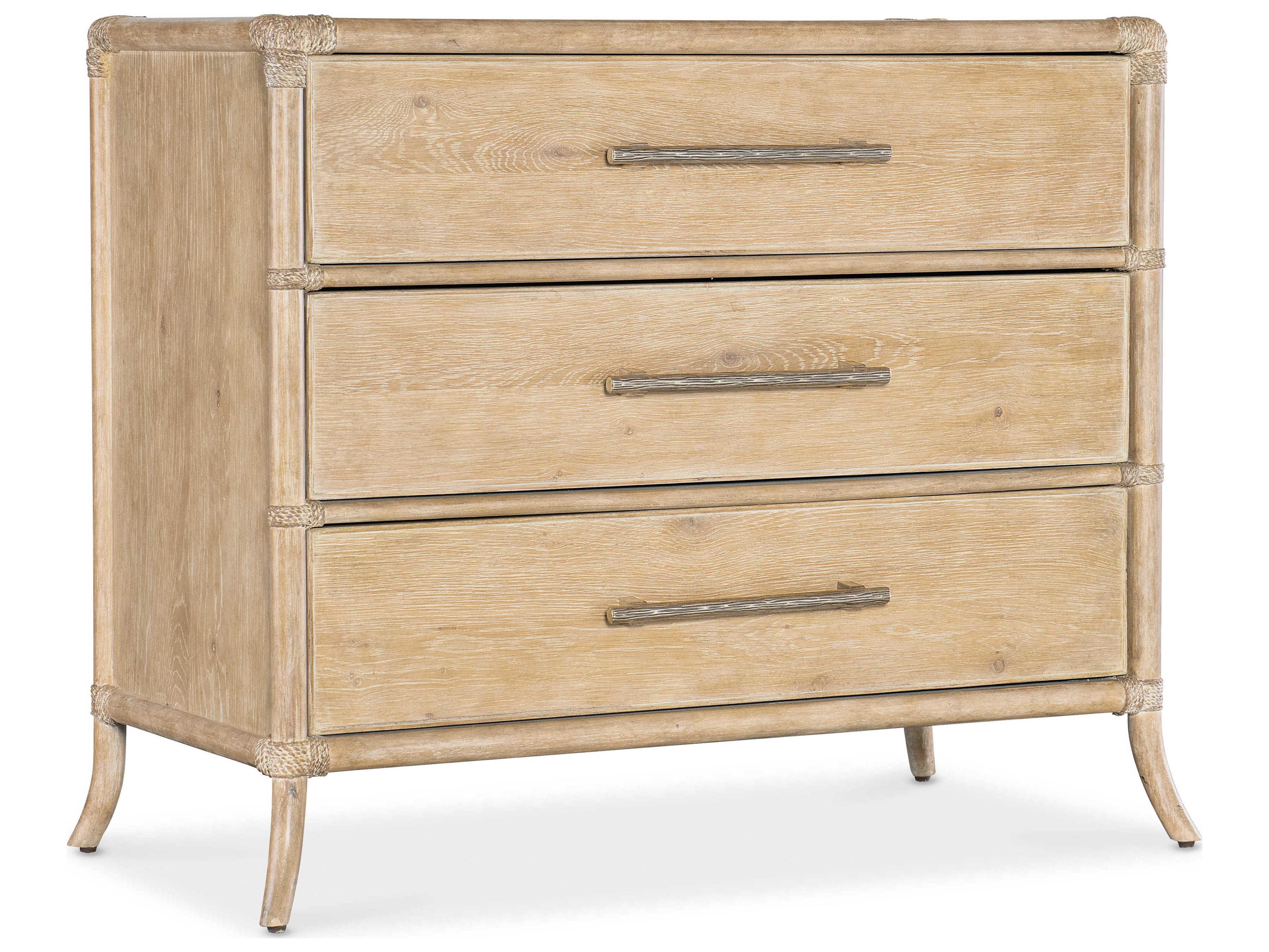 Hooker Furniture Retreat 3-Drawers Dune Brown Solid Wood Accent Chest