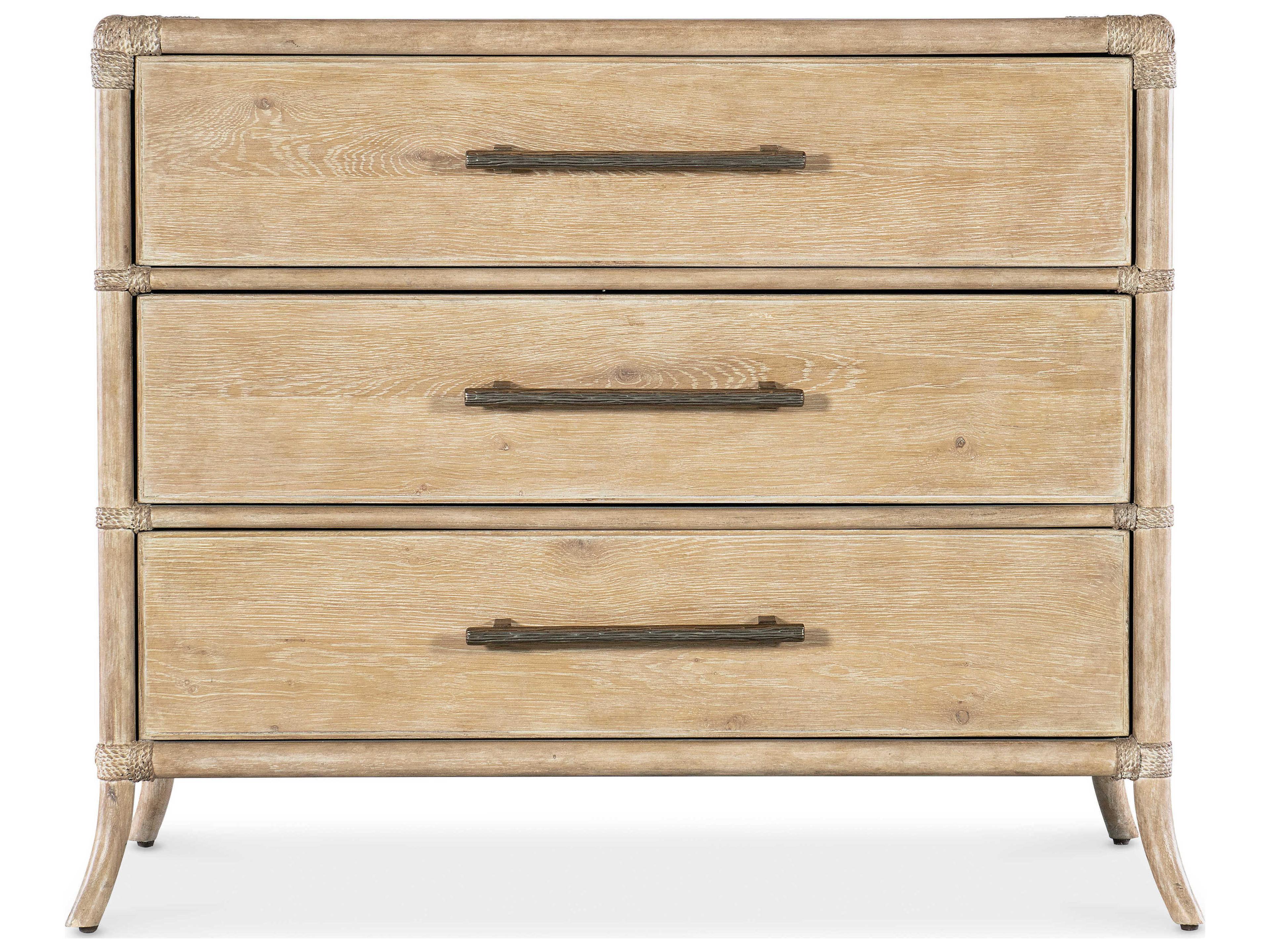 Hooker Furniture Retreat 3-Drawers Dune Brown Solid Wood Accent Chest