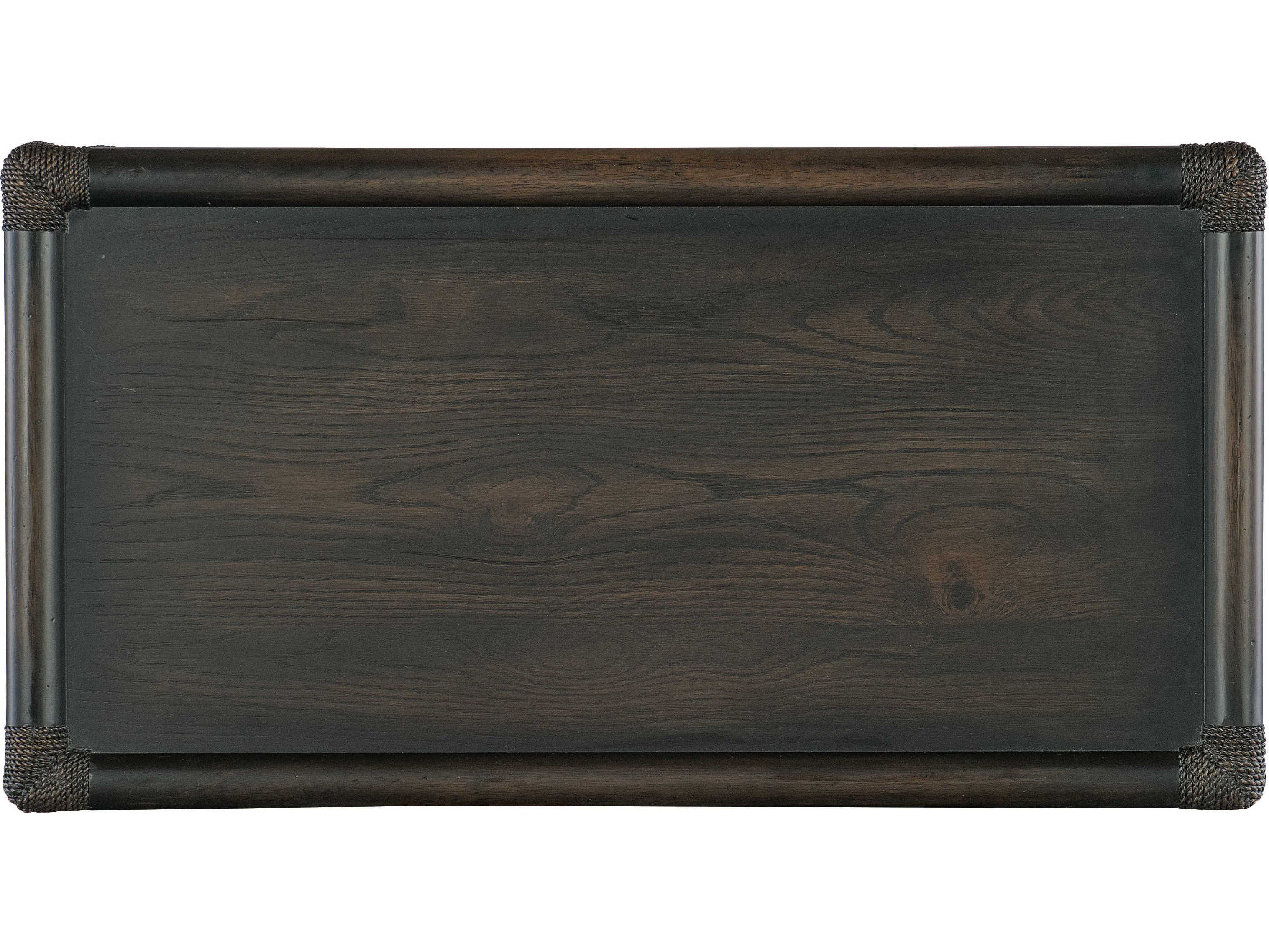 Hooker Furniture Retreat Pole Rattan 3-Drawers Solid Wood Nightstand