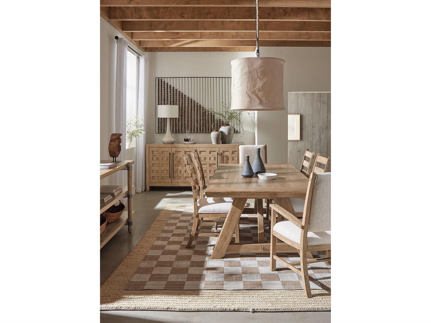 Hooker Furniture Vineyard Row Rectangular Wood Sonoma Console Table