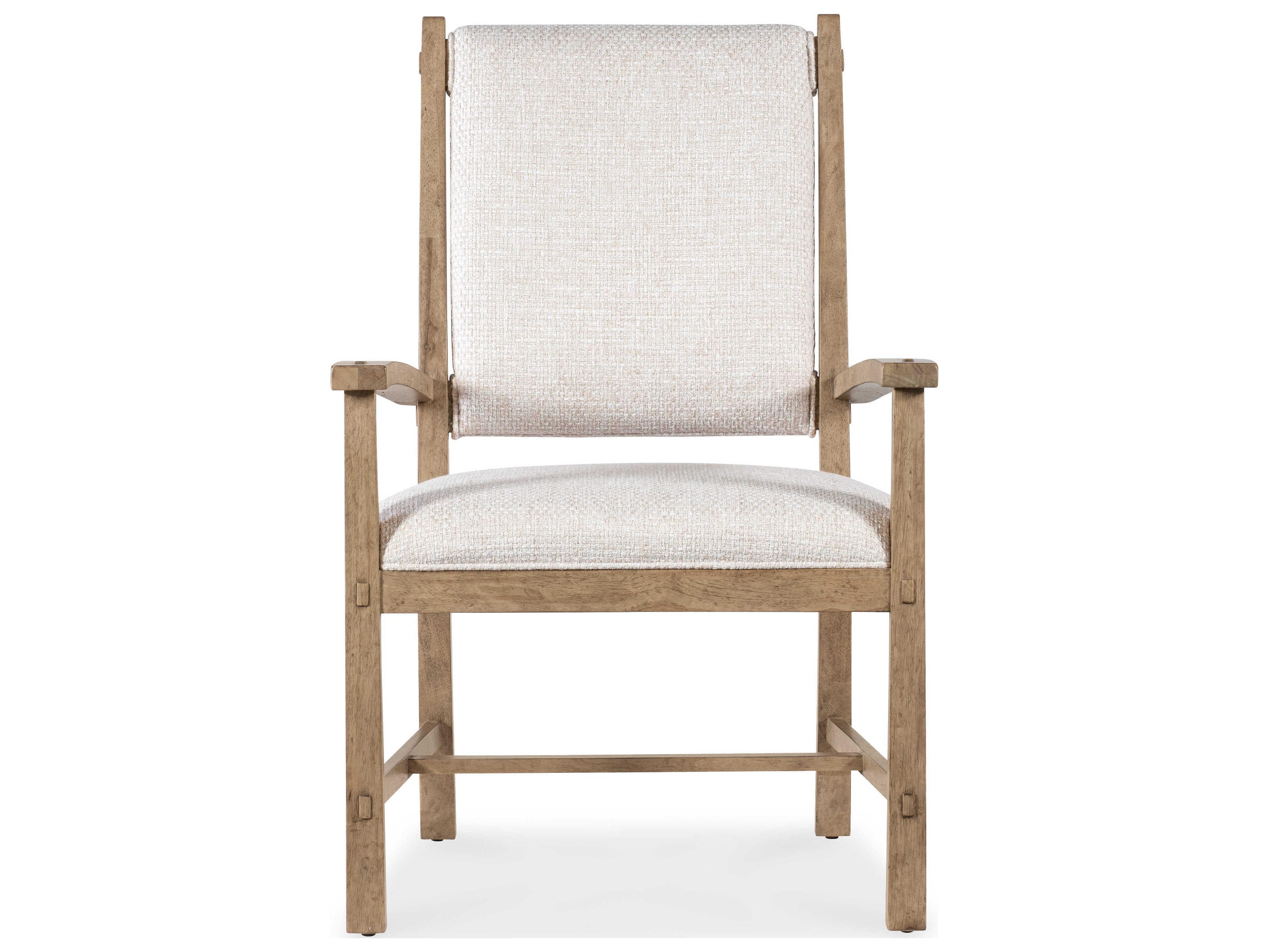 Hooker Furniture Vineyard Row Beige Upholstered Arm Dining Chair