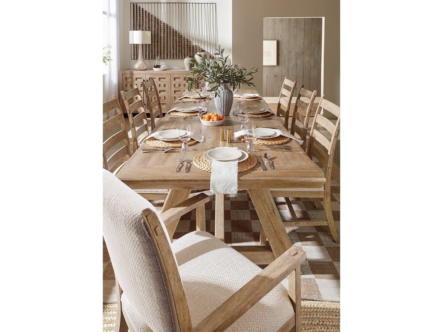 Hooker Furniture Vineyard Row Beige Upholstered Armless Dining Chair