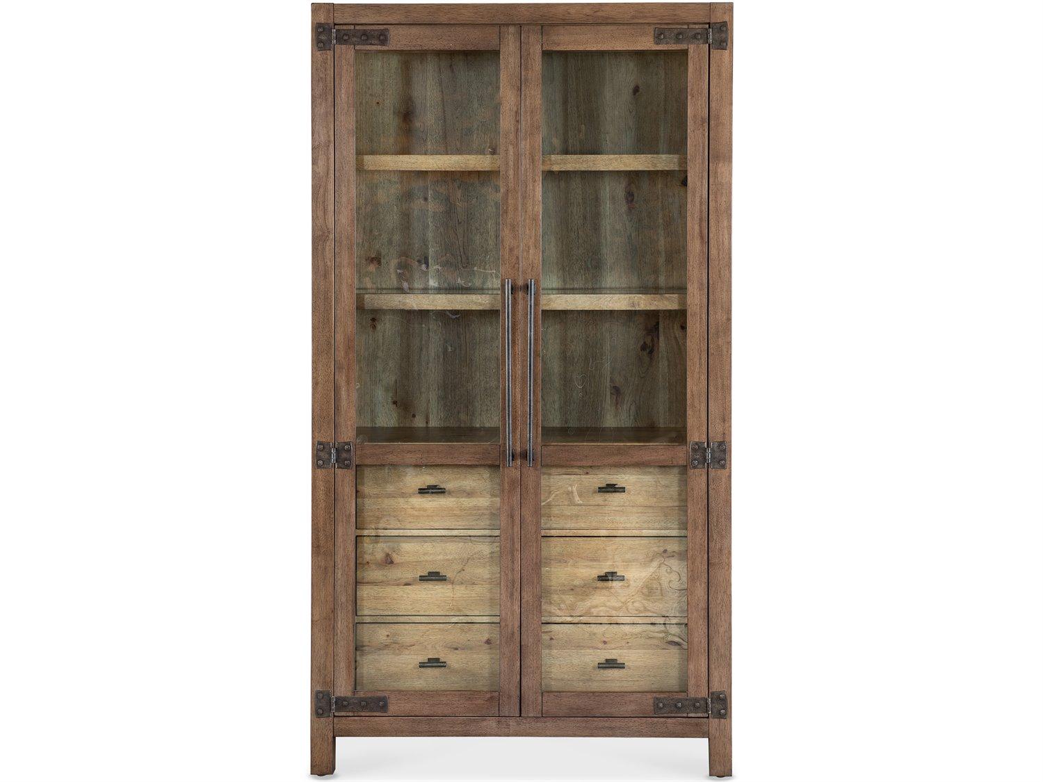 Hooker Furniture Vineyard Row Oak Wood Display Cabinet