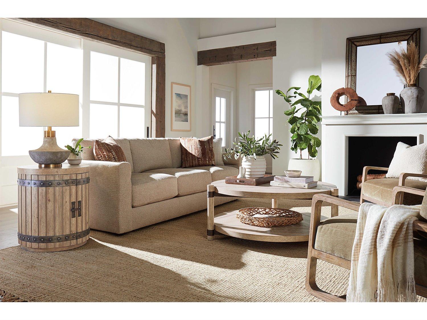 Hooker Furniture Vineyard Row Round Wood Sonoma Coffee Table