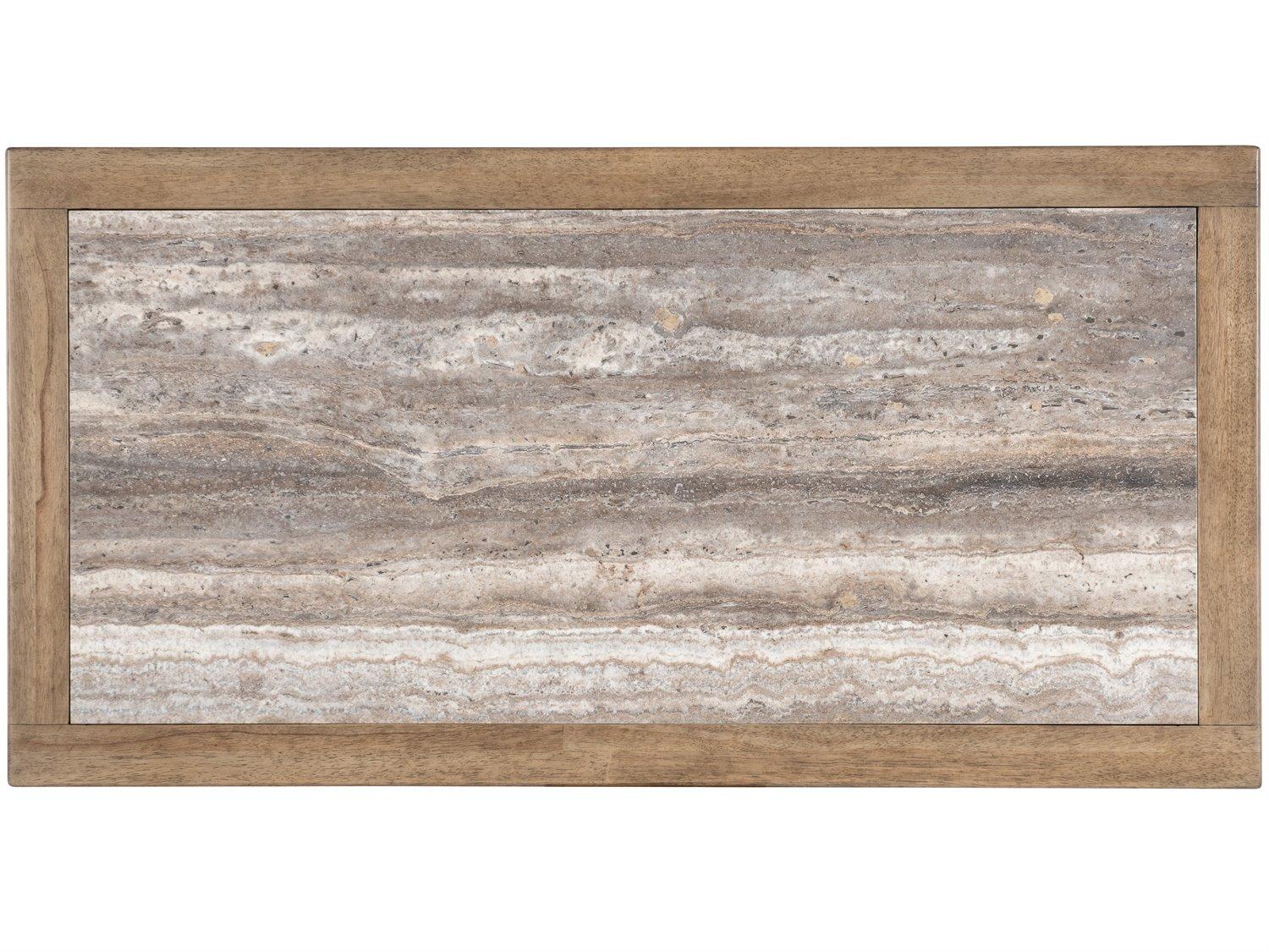 Hooker Furniture Vineyard Row Rectangular Marble Sonoma Coffee Table