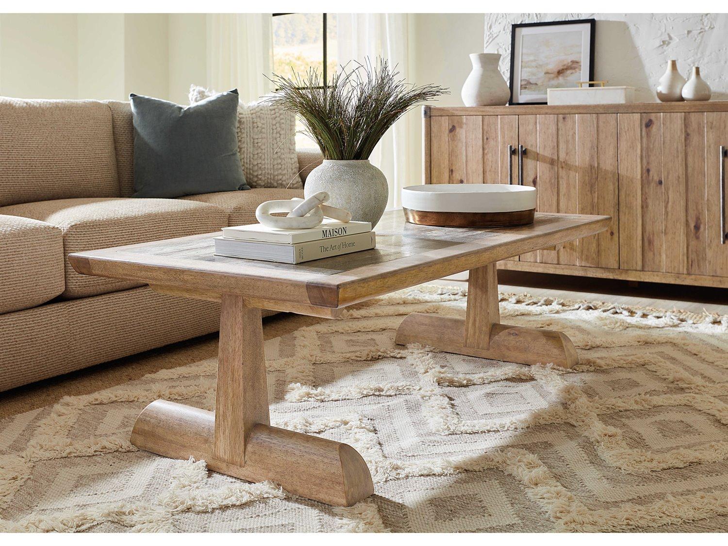 Hooker Furniture Vineyard Row Rectangular Marble Sonoma Coffee Table