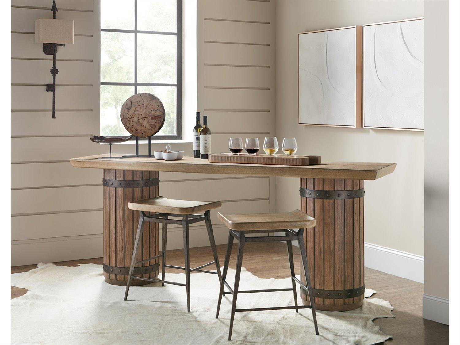 Hooker Furniture Vineyard Row Rectangular Wood Console Table