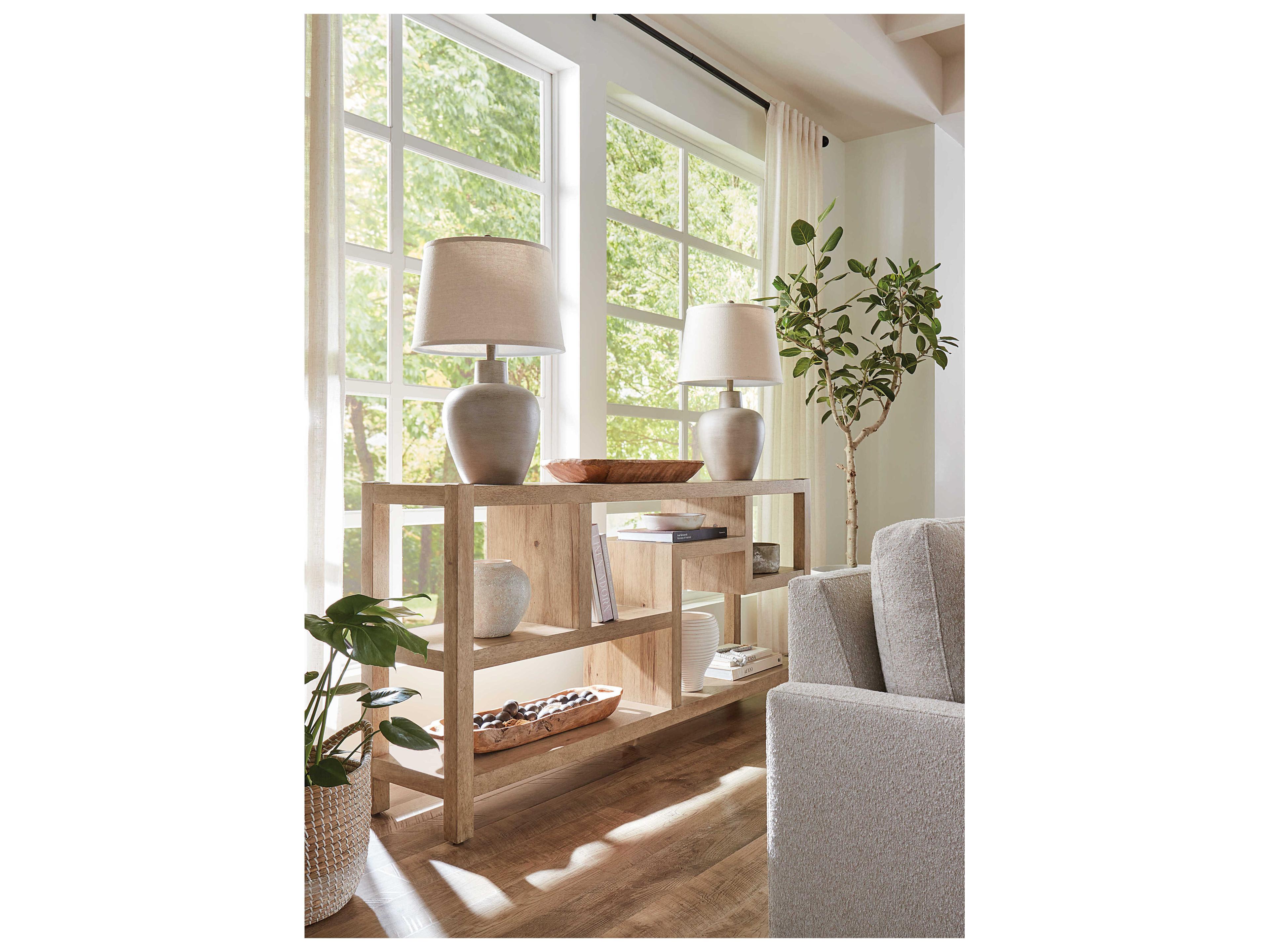 Hooker Furniture Vineyard Row Rectangular Wood Sonoma Console Table