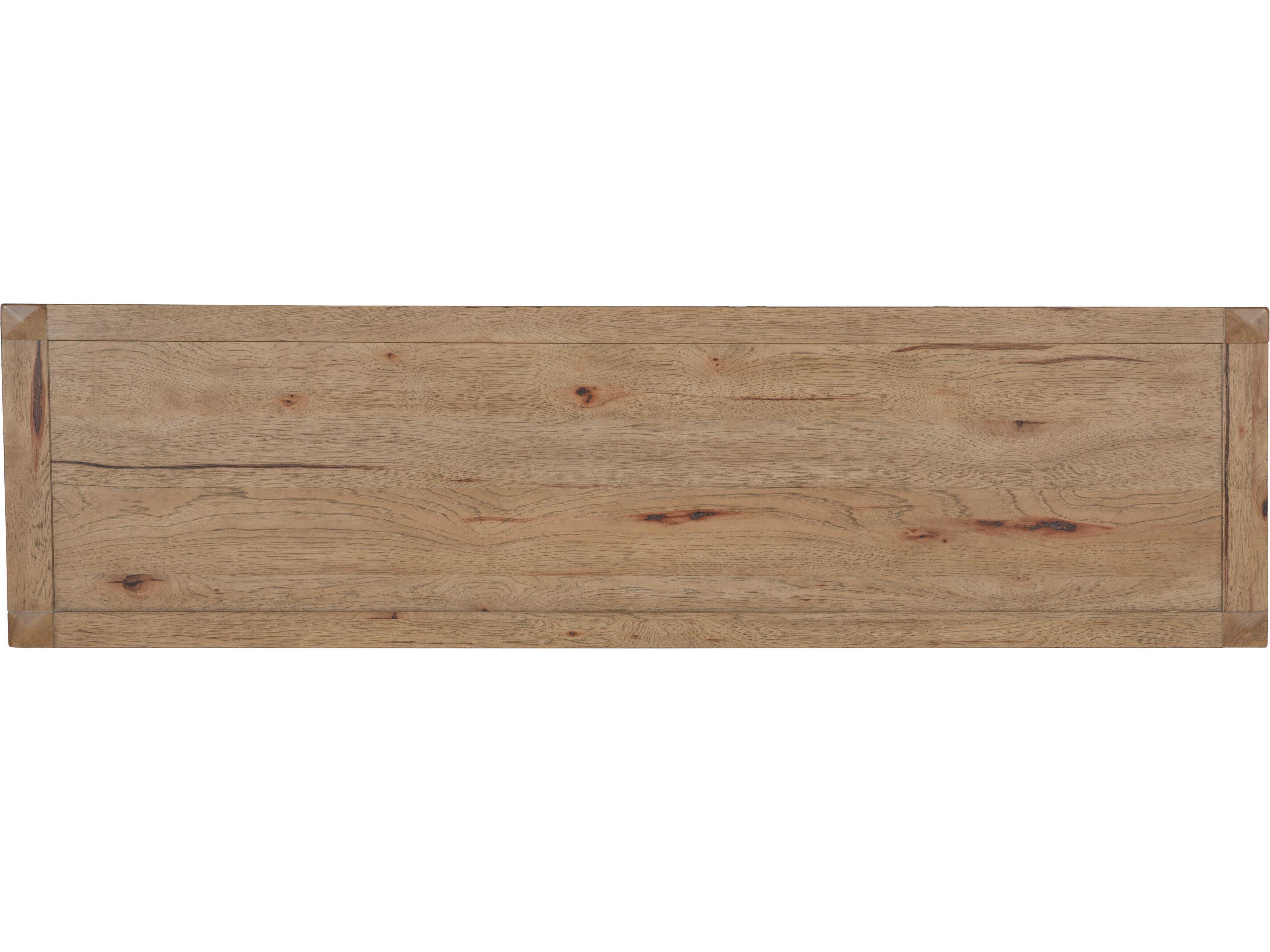 Hooker Furniture Vineyard Row 7-Drawers Brown Oak Wood Double Dresser