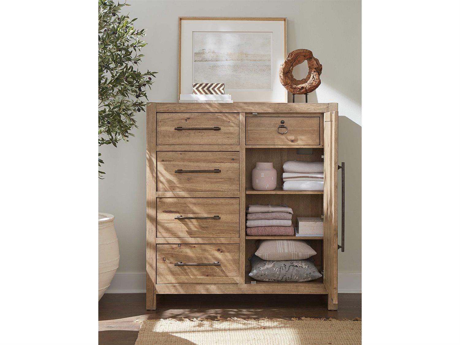 Hooker Furniture Vineyard Row Sonoma Brown Oak Wood Accent Chest