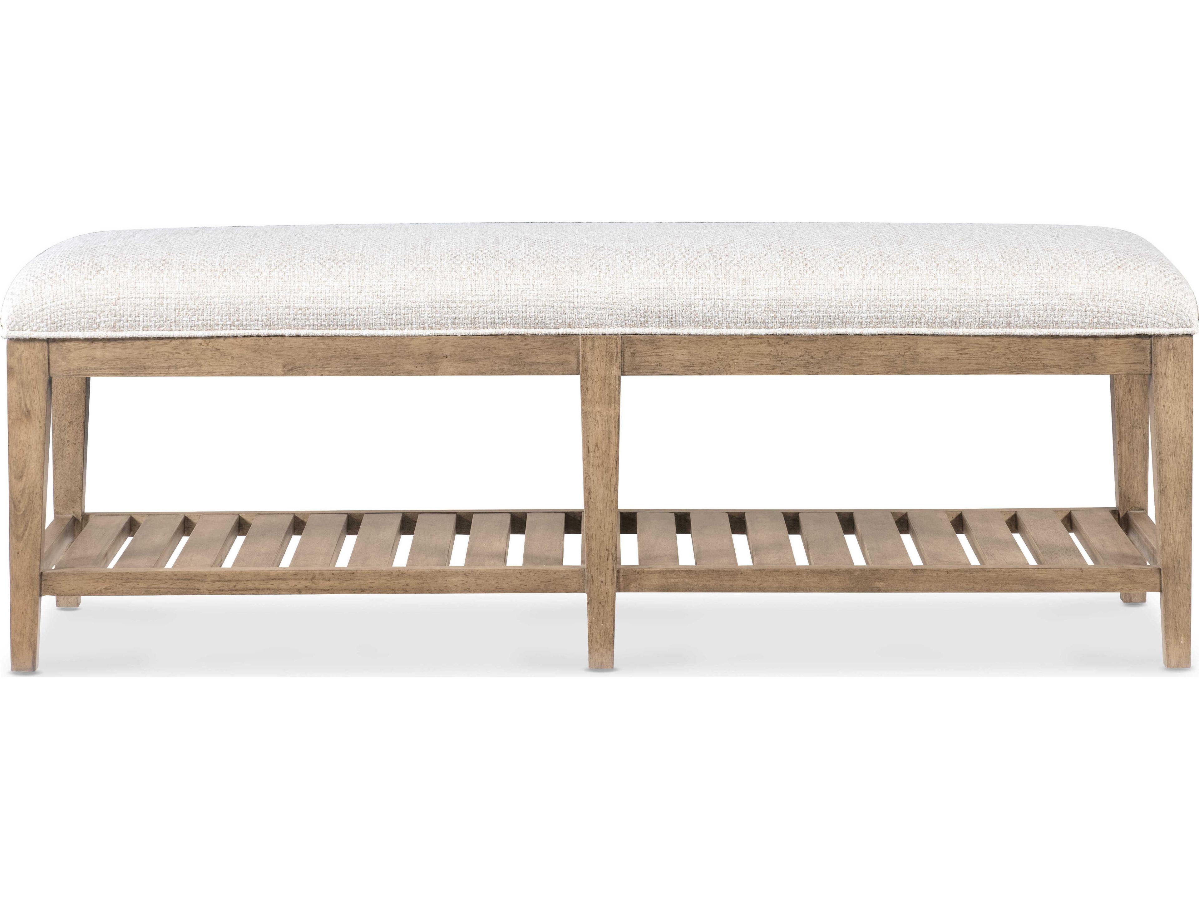 Hooker Furniture Vineyard Row Sonoma Beige Upholstered Accent Bench