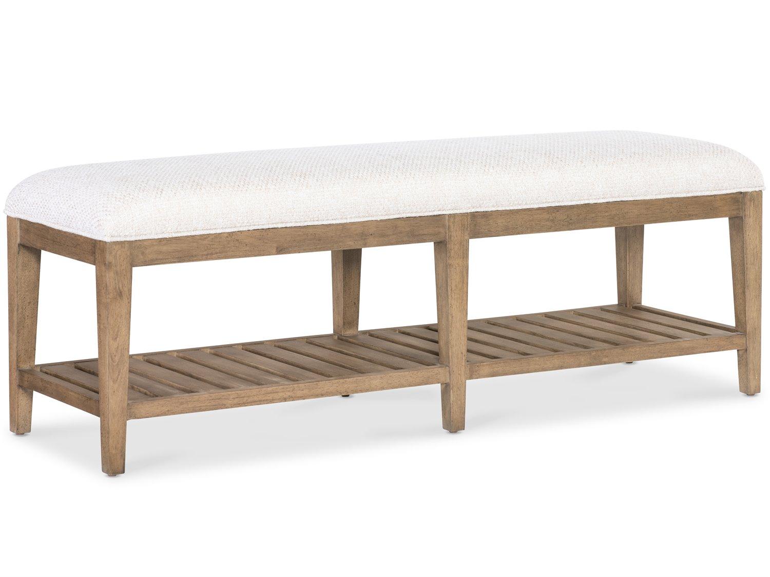 Hooker Furniture Vineyard Row Sonoma Beige Upholstered Accent Bench