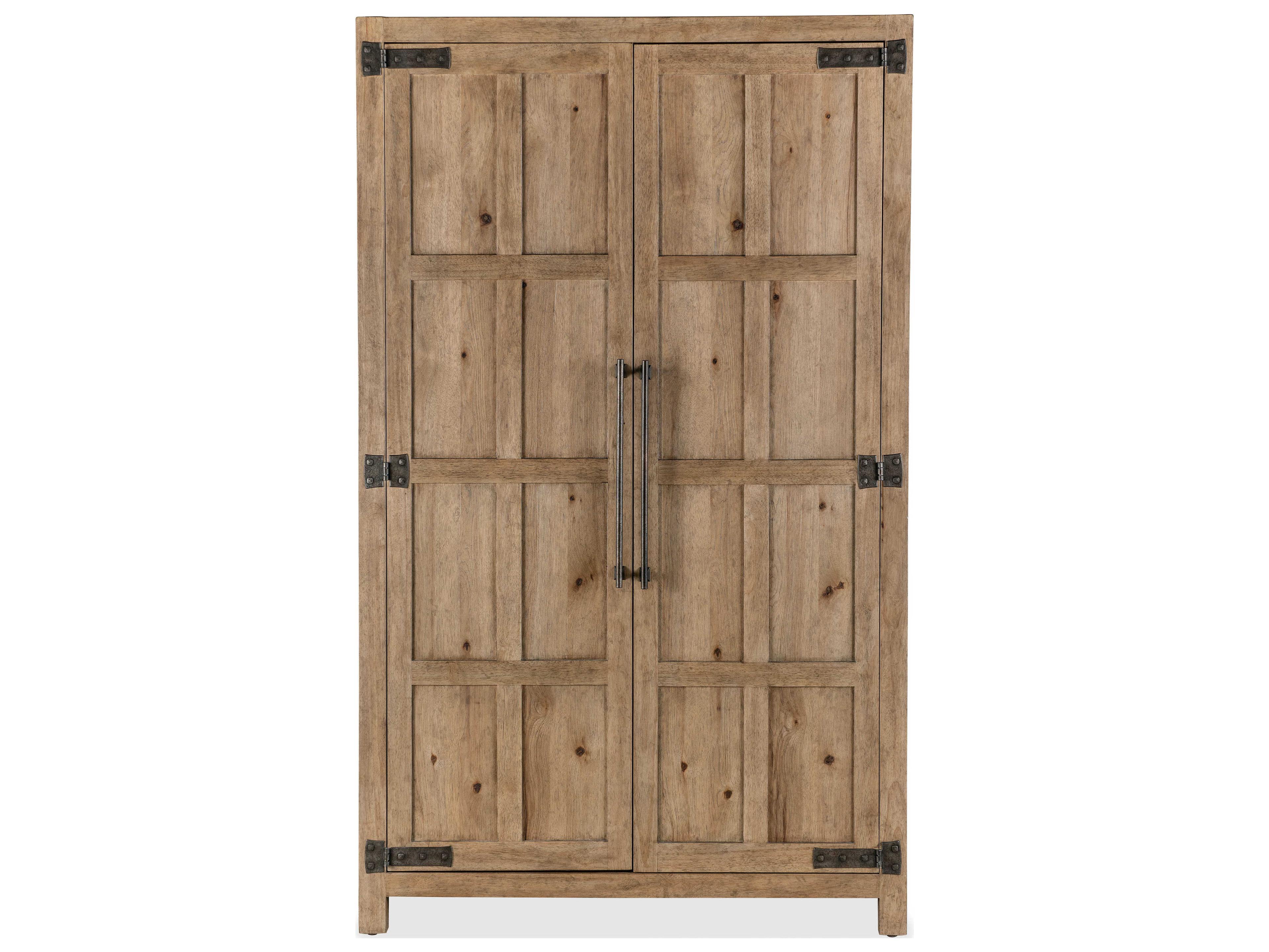Luxecor Heritage Sonoma:light And Airy Vibe Brown Oak Wood Wardrobe Armoire