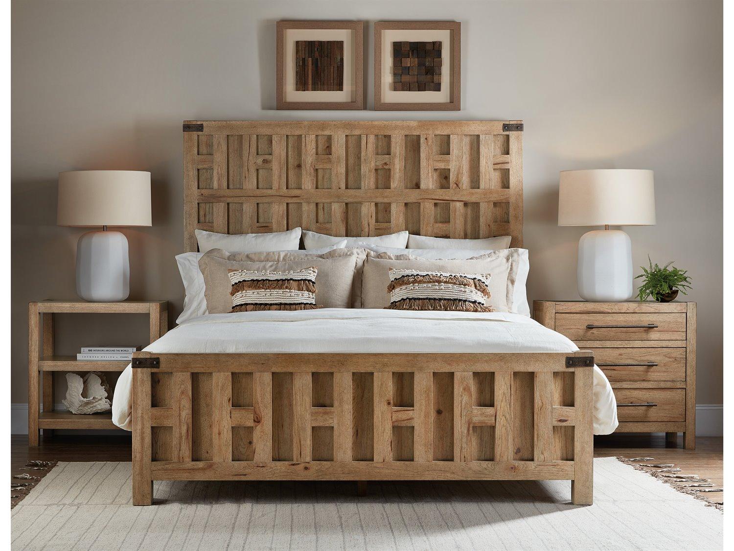 Hooker Furniture Vineyard Row Sonoma Brown Wood California King Platform Bed