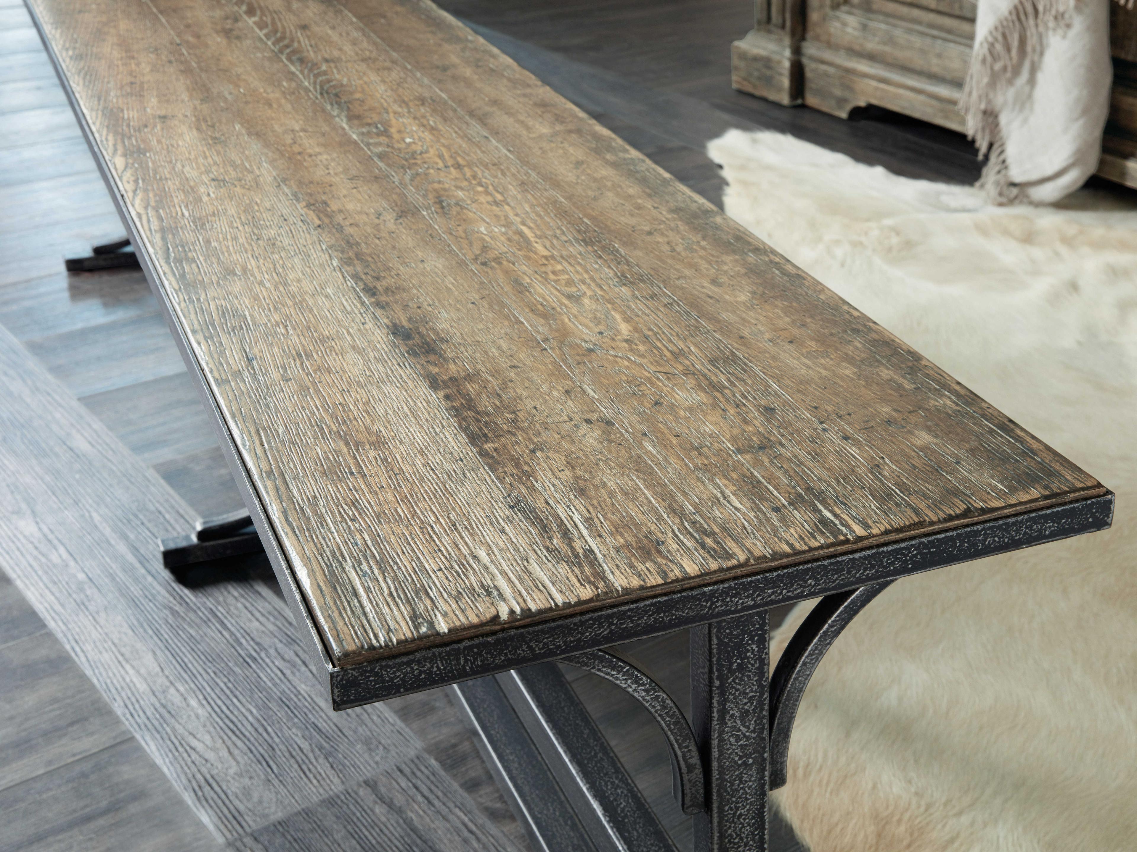 Hooker Furniture La Grange Wood Brown Accent Bench