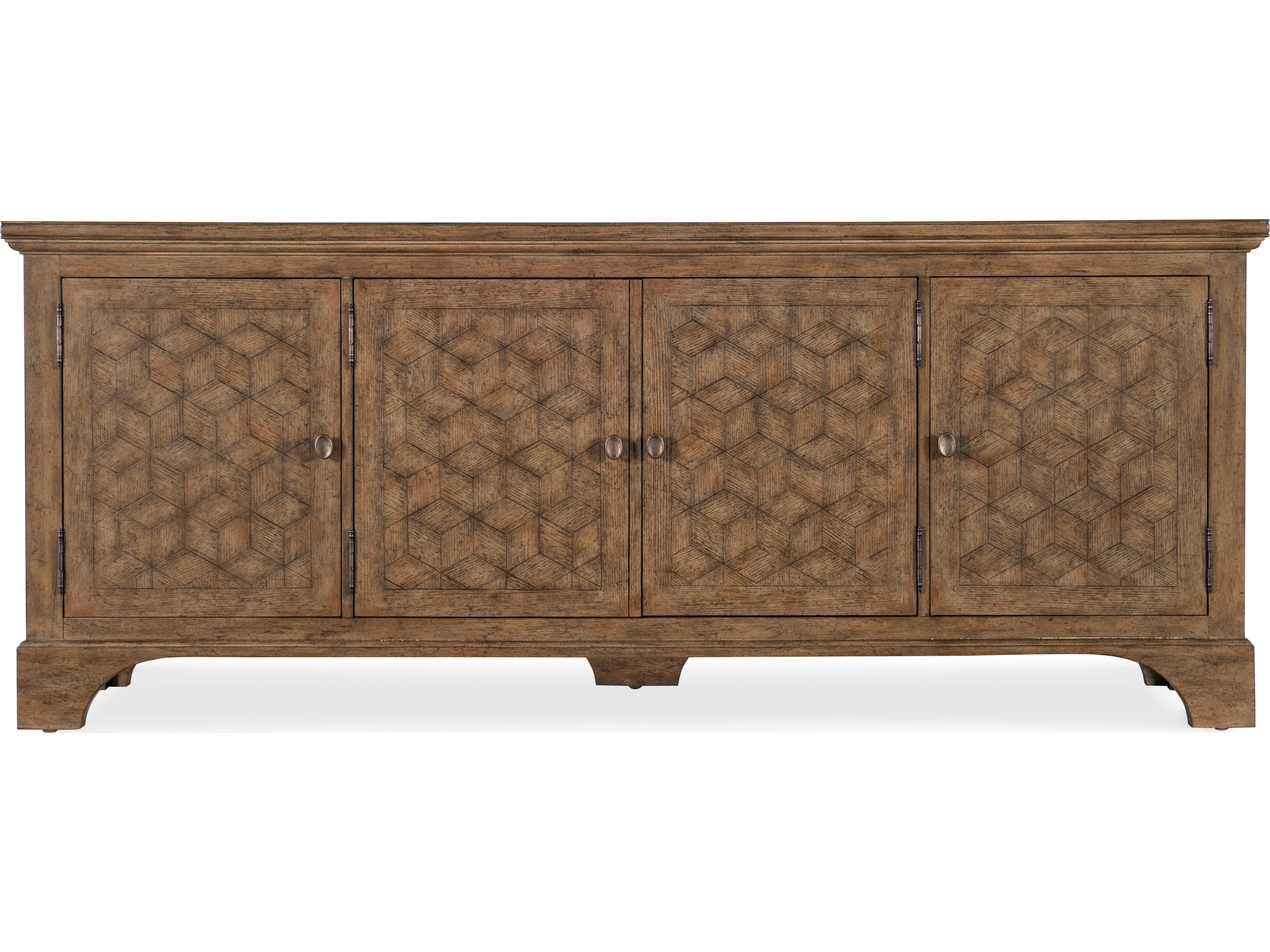 Hooker Furniture Americana 84" Brown Oak Wood Sideboard
