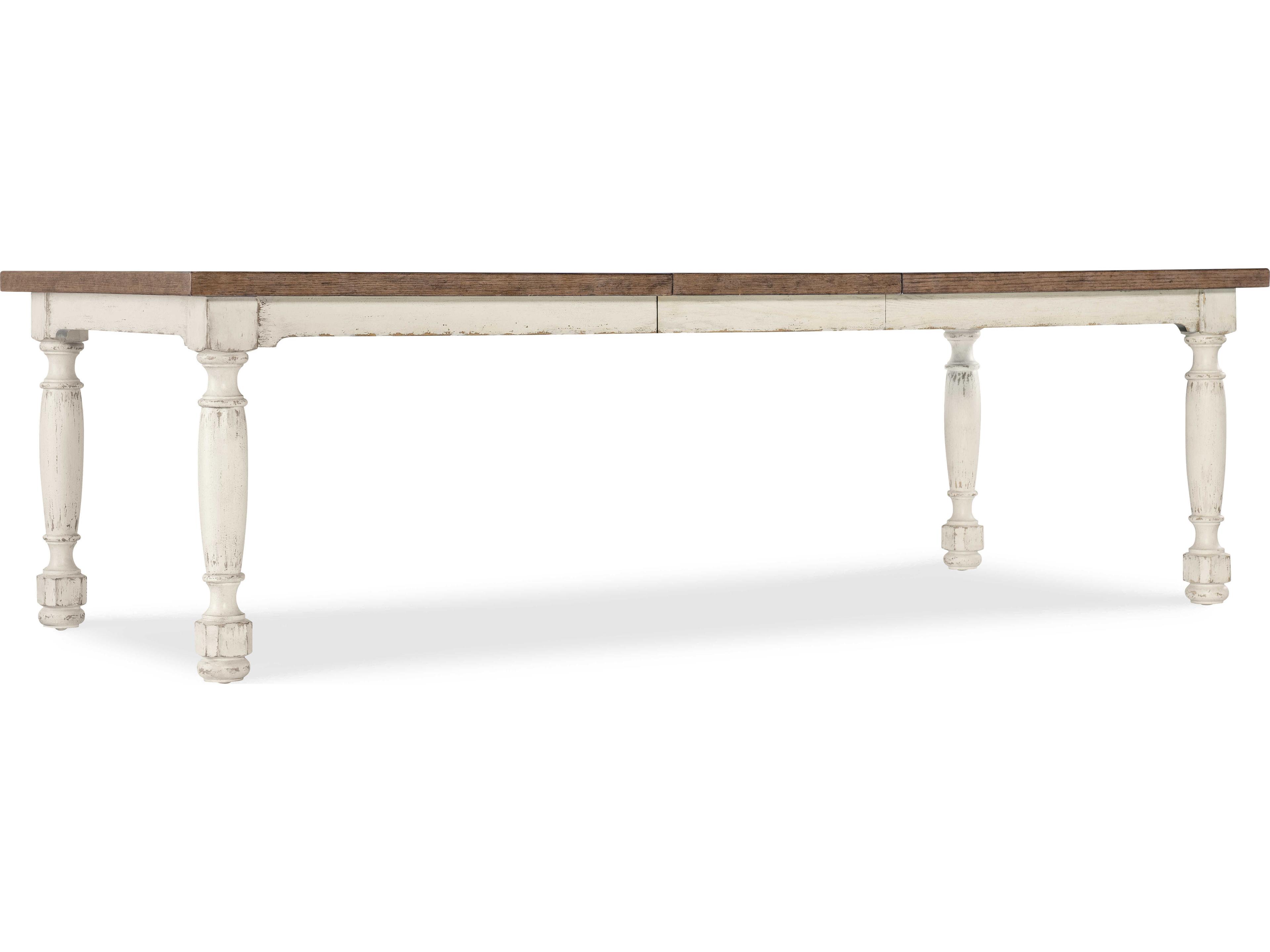 Hooker Furniture Americana Rectangular White Wood Dining Table