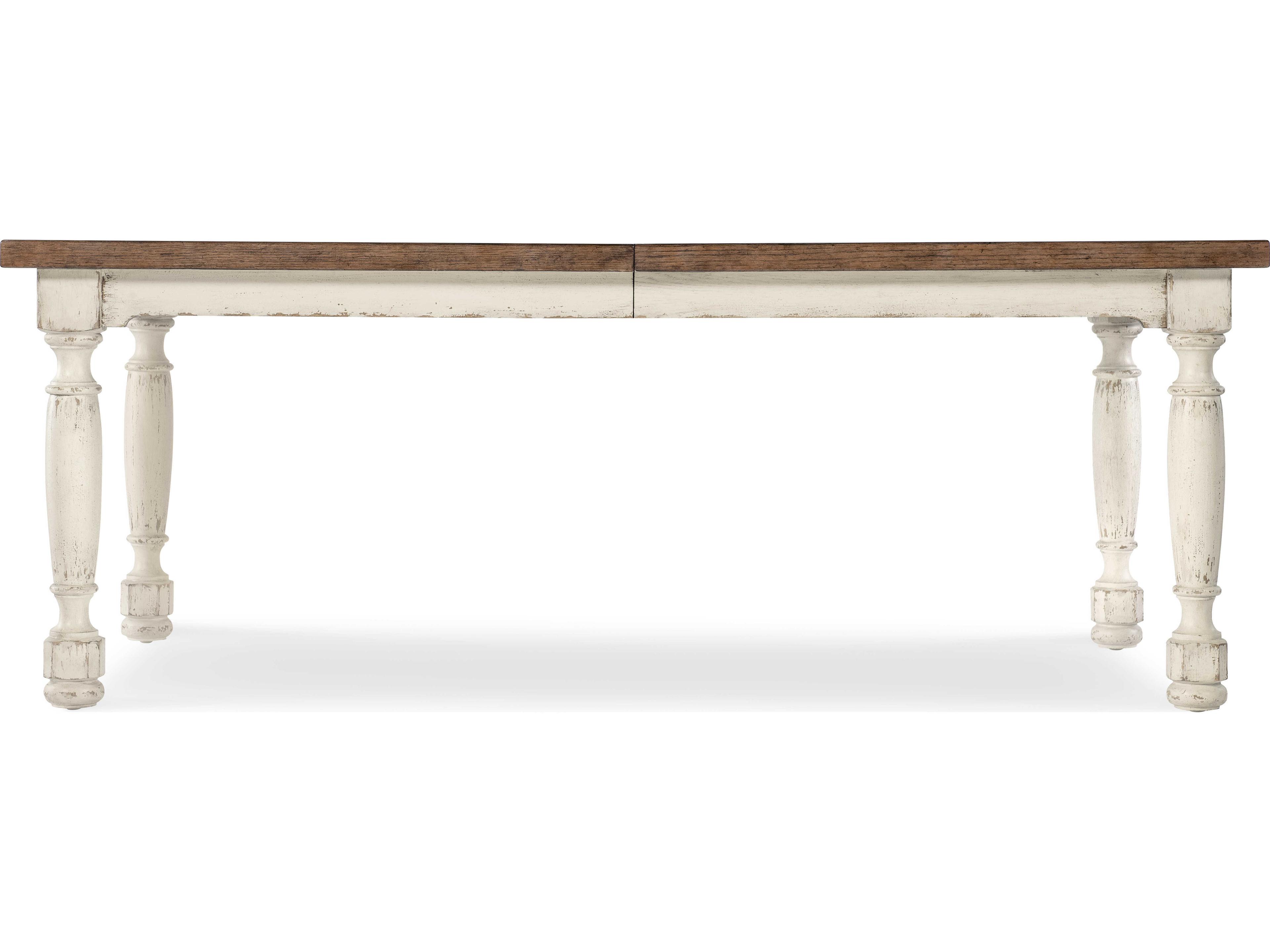 Hooker Furniture Americana Rectangular White Wood Dining Table