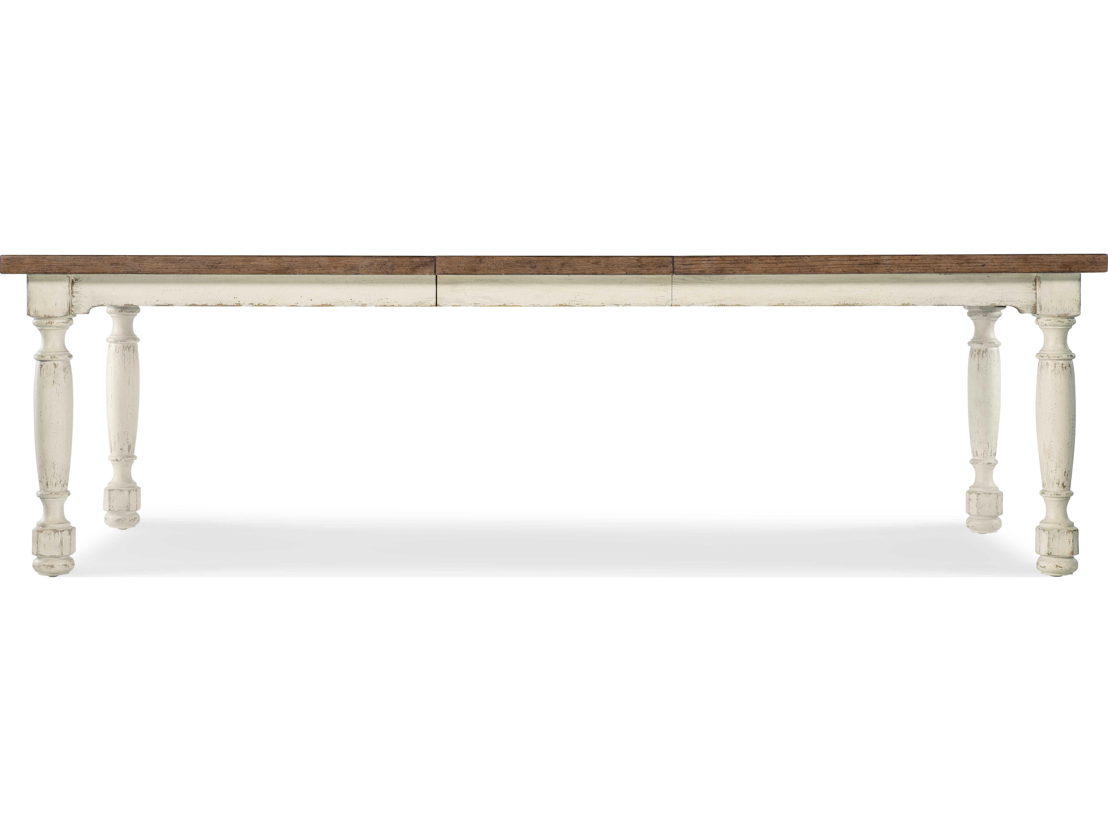 Hooker Furniture Americana Rectangular White Wood Dining Table