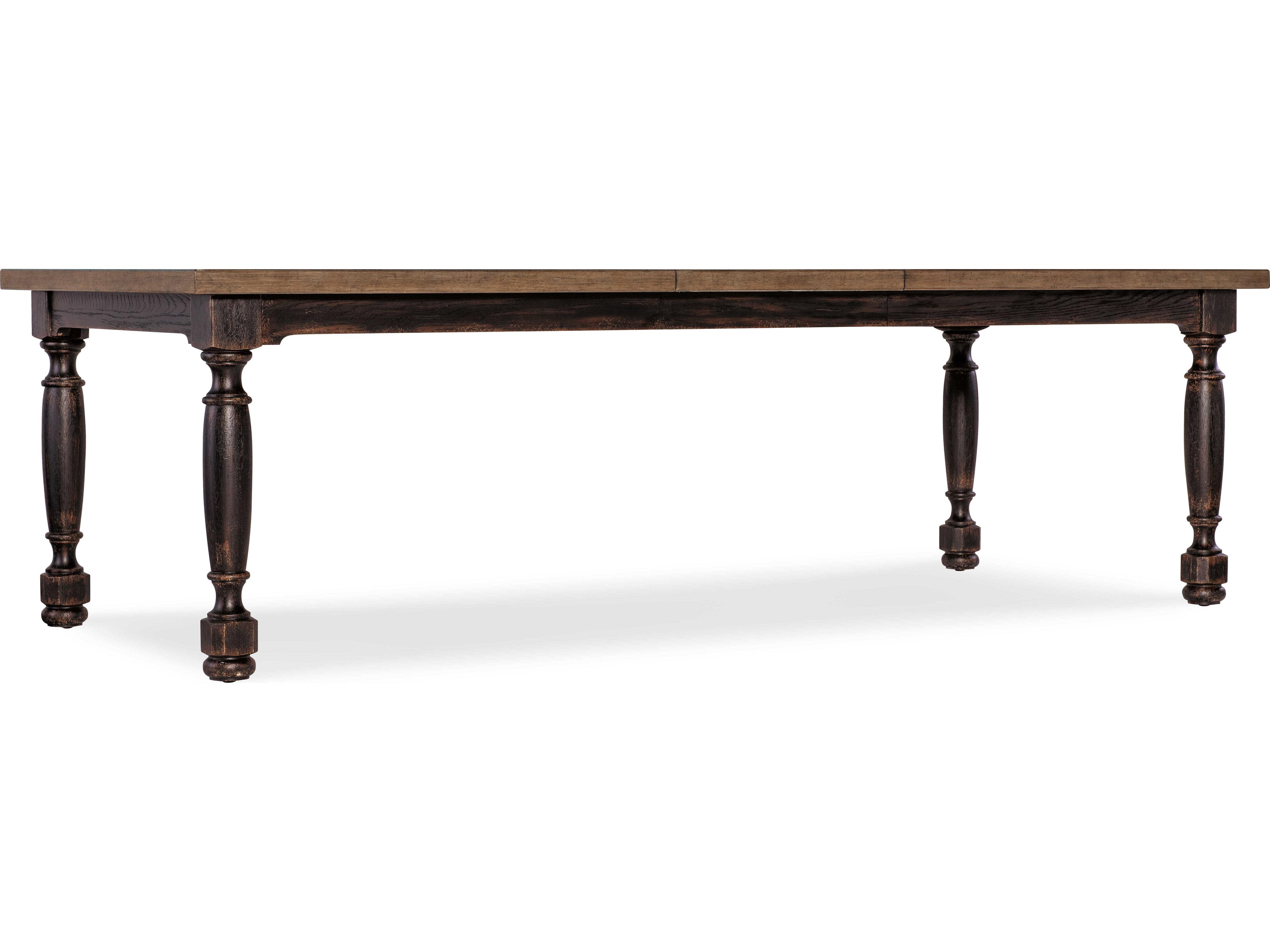 Hooker Furniture Americana Rectangular Black Wood Dining Table