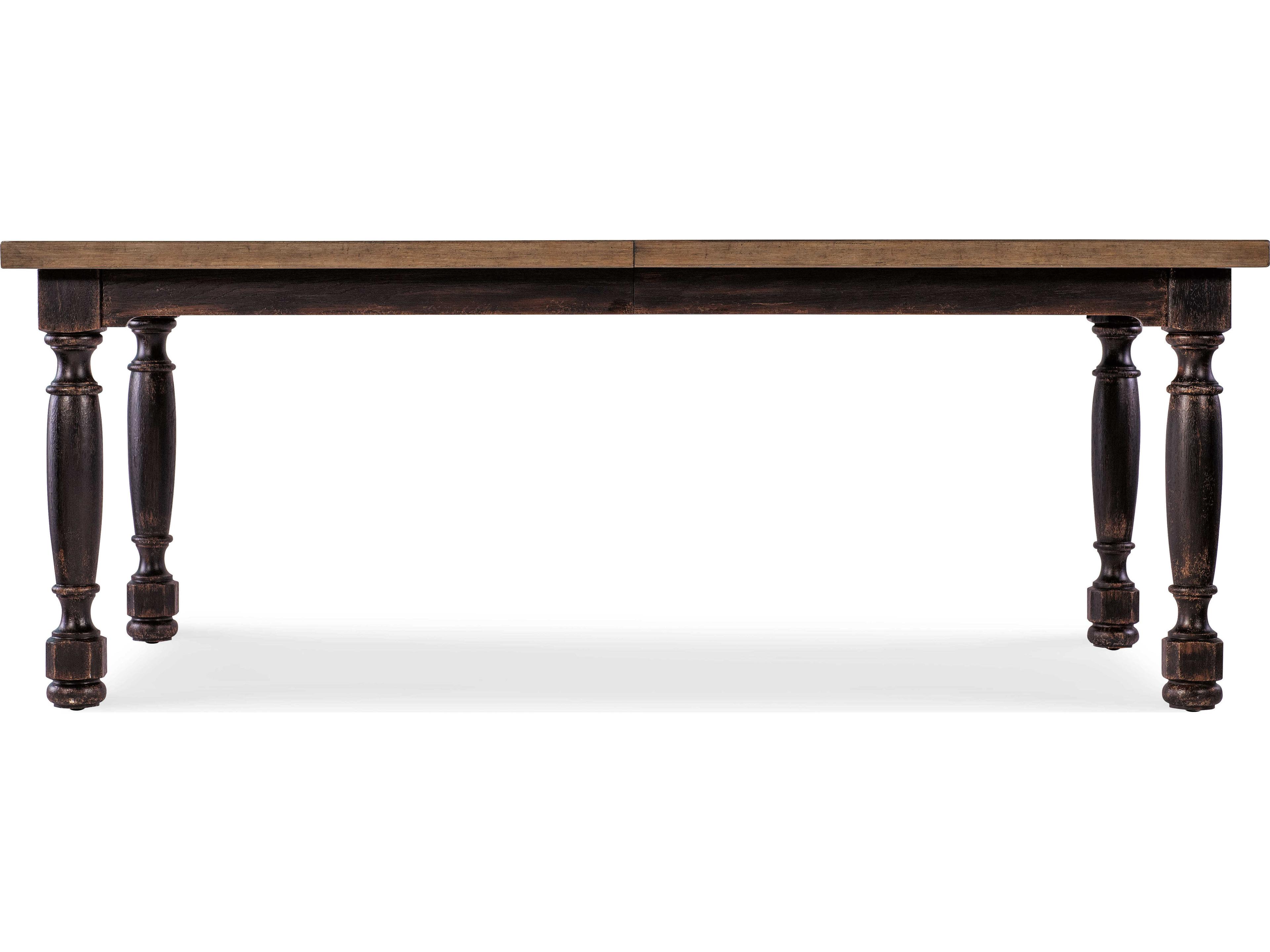 Hooker Furniture Americana Rectangular Black Wood Dining Table