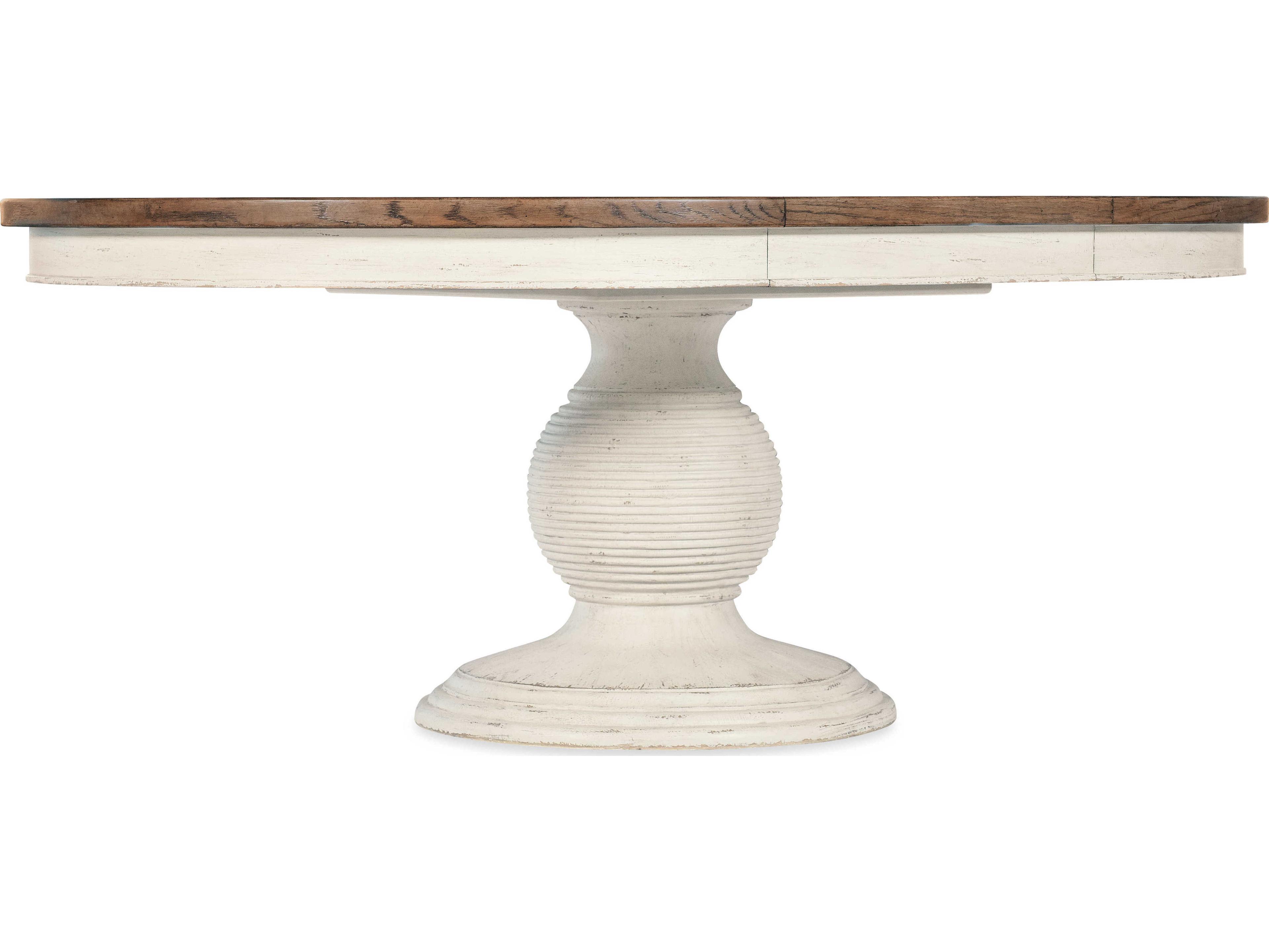 Luxecor Heritage Round White Wood Dining Table