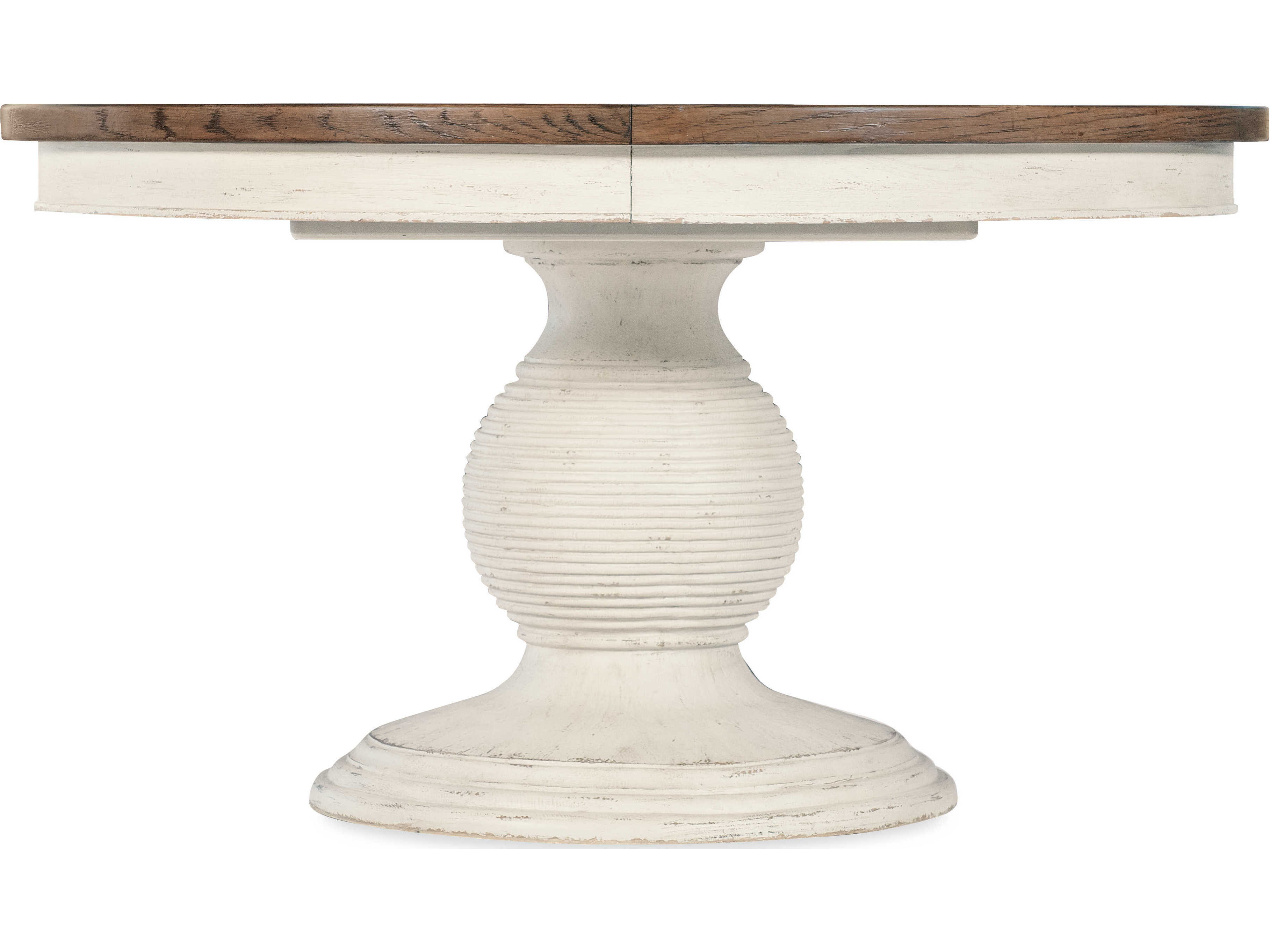 Luxecor Heritage Round White Wood Dining Table